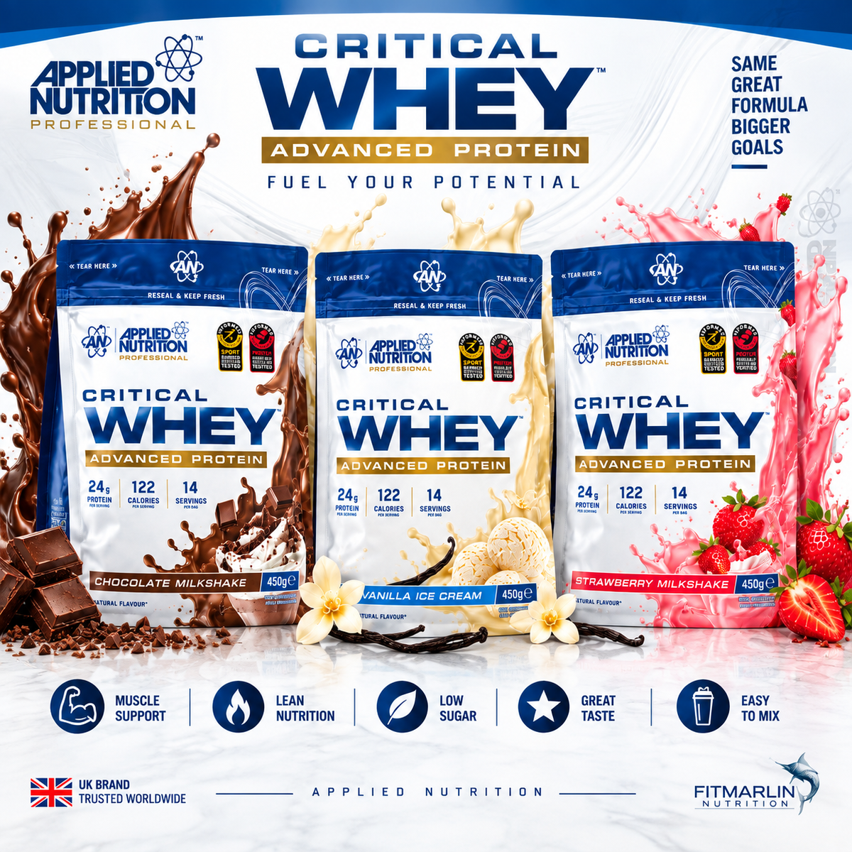 Applied Nutrition Critical Whey Advanced Protein – 450g