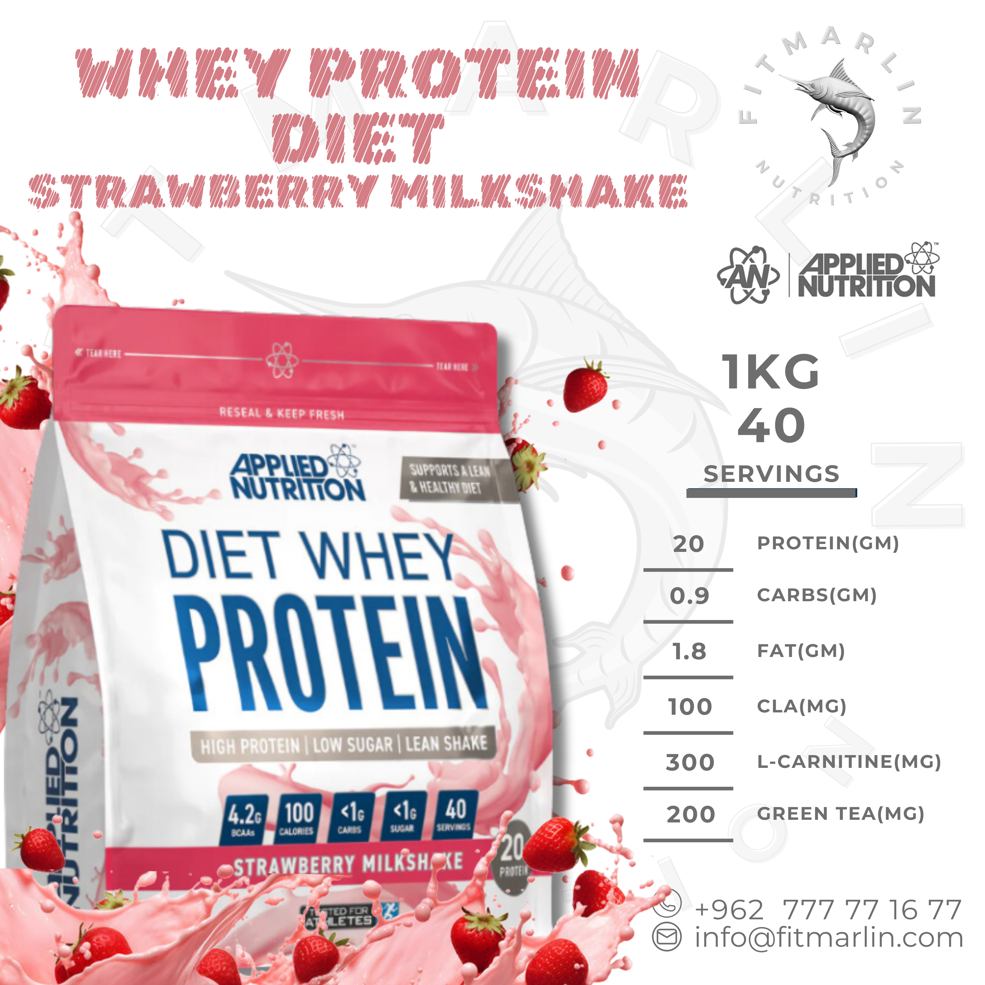 Applied Diet Whey Protein (2.2lb,1KG)