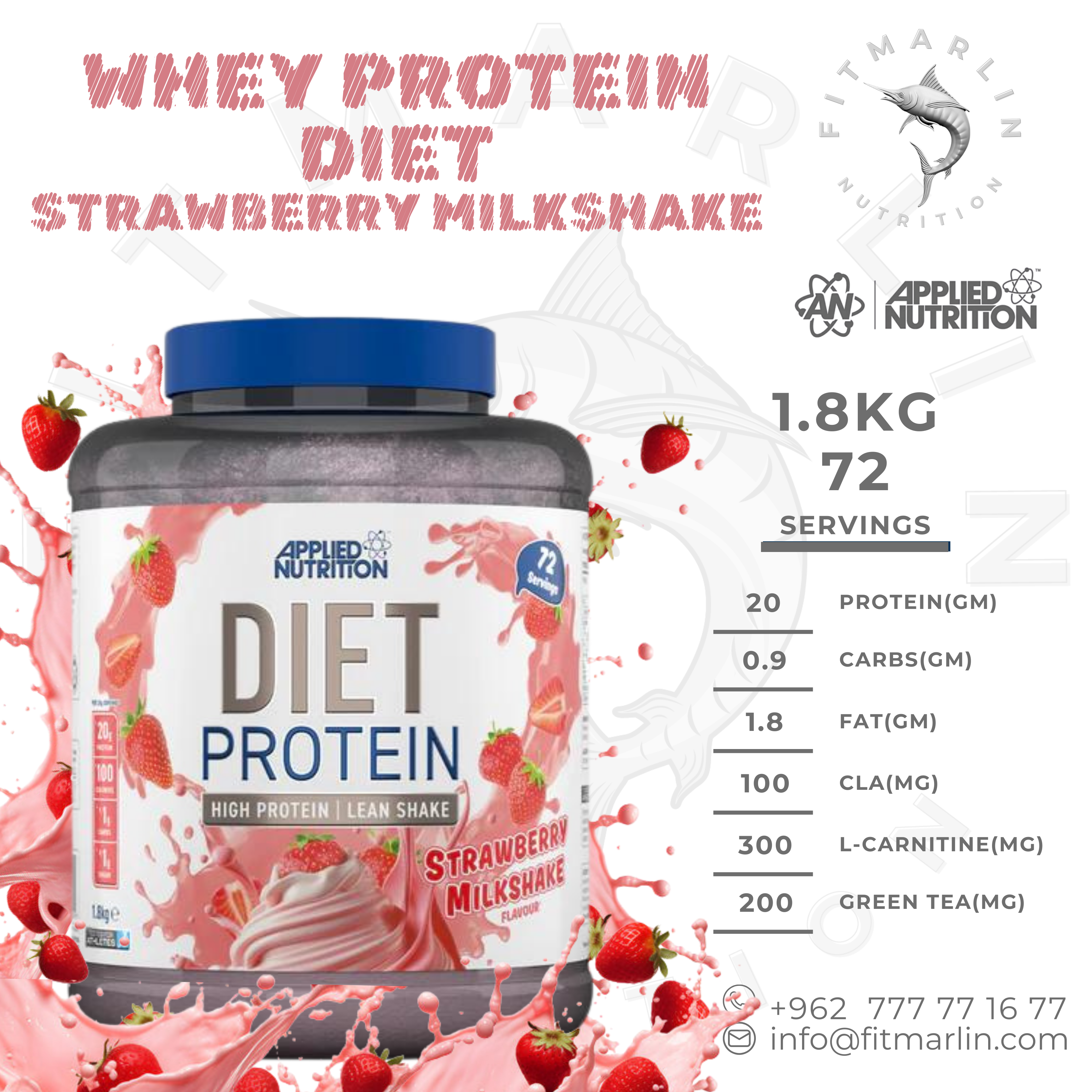 Applied Diet Whey Protein (2.2lb,1KG)