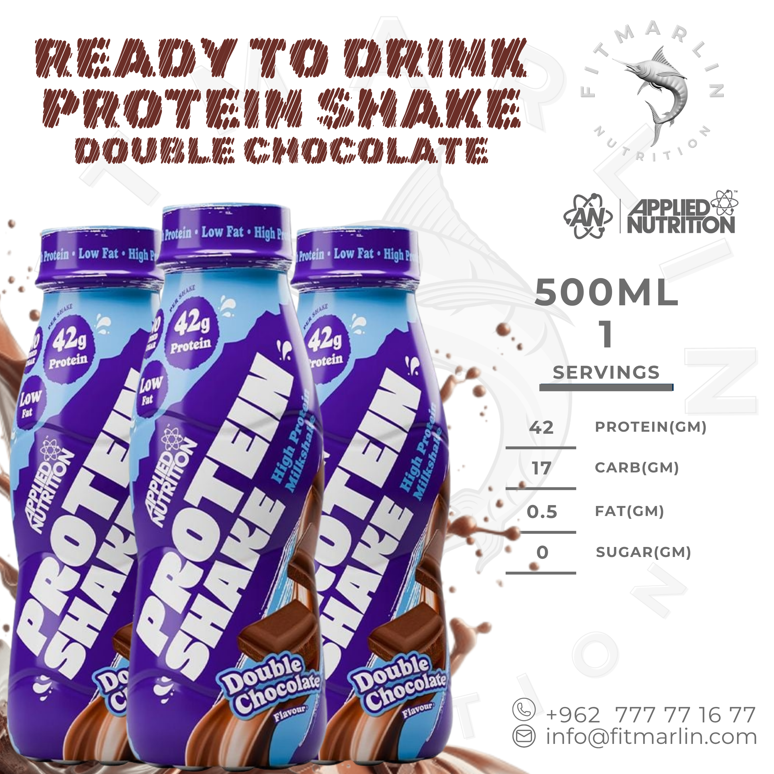 Applied Nutrition High Protein Shake RTD 500ml