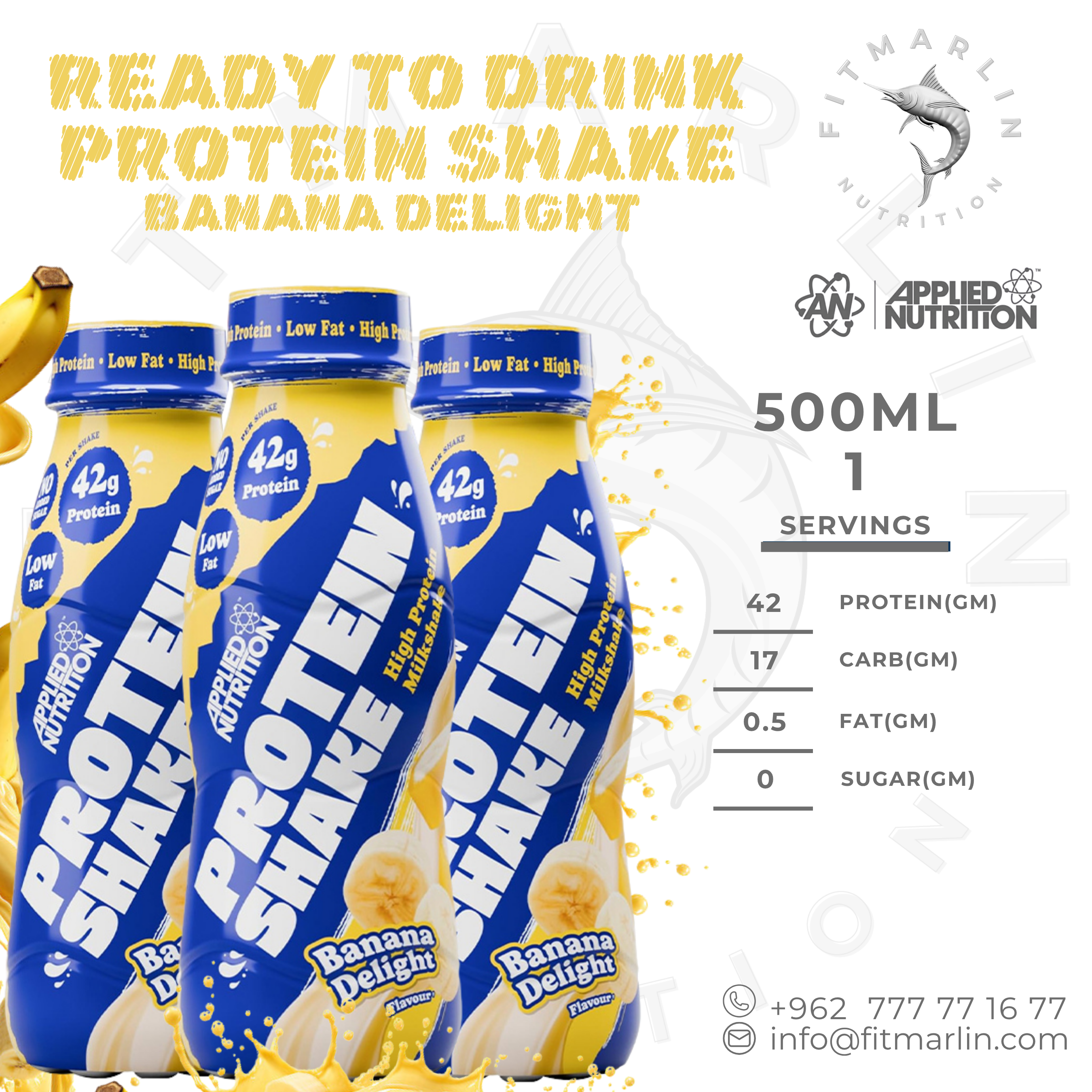 Applied Nutrition High Protein Shake RTD 500ml