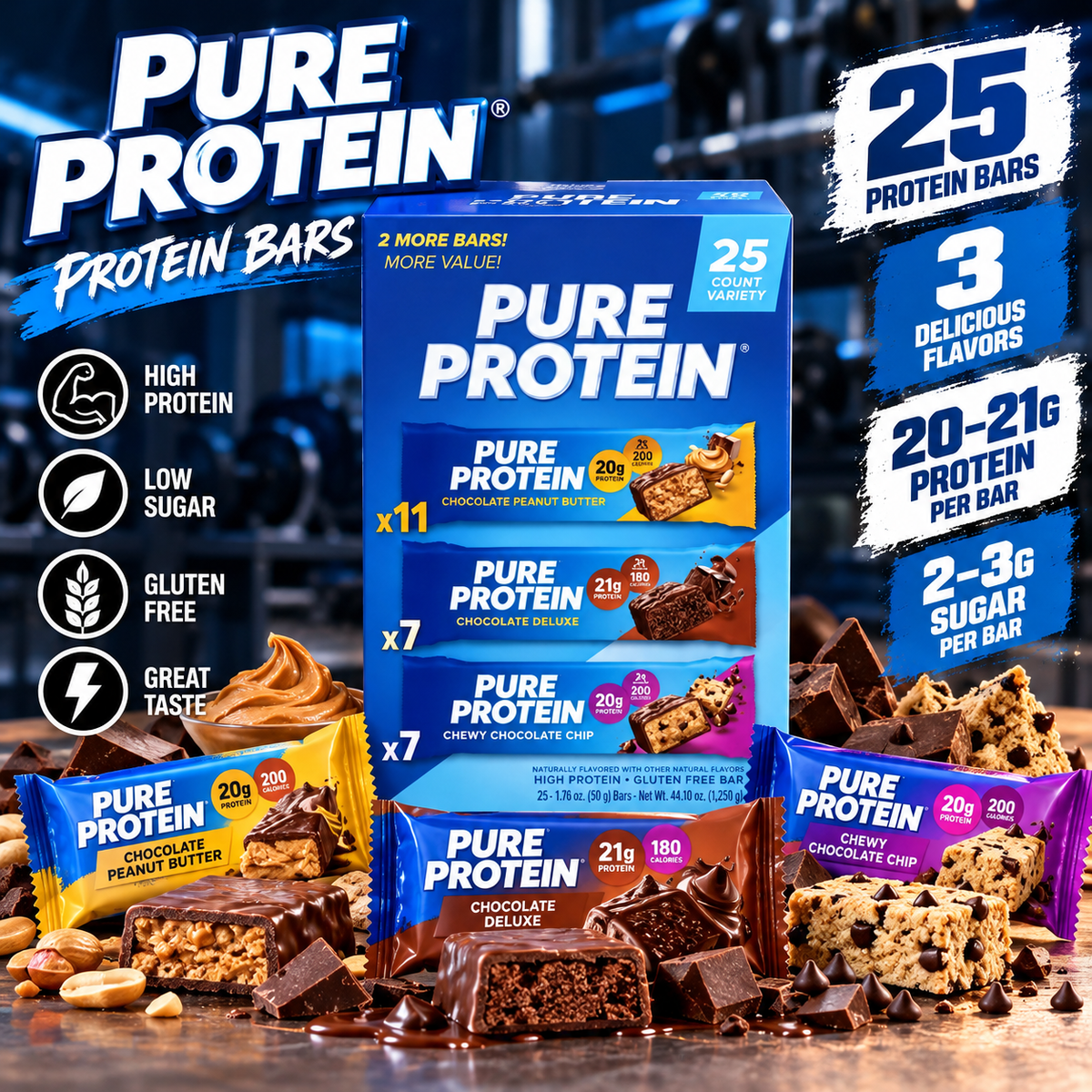 Pure Protein Bars – 50g