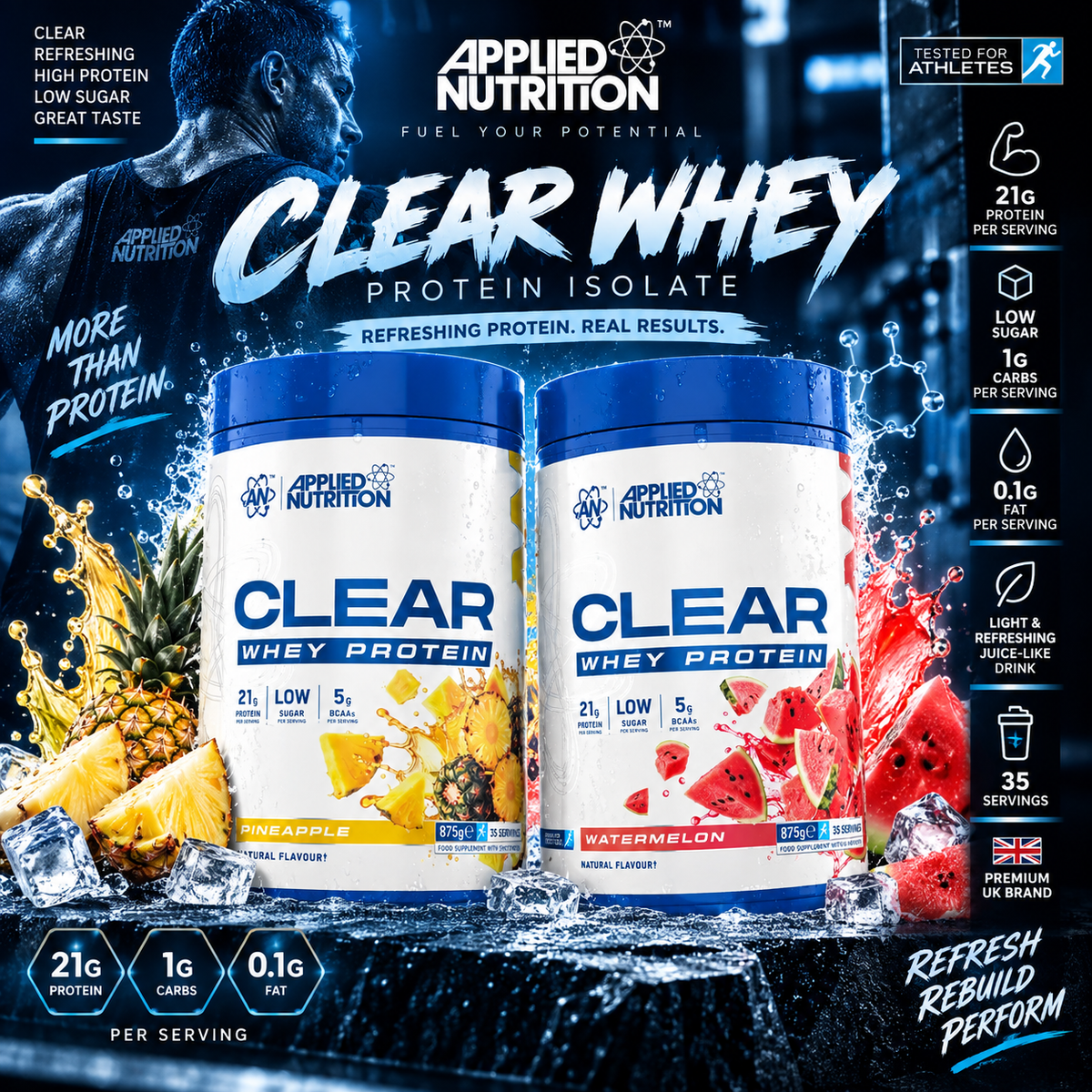 Applied Nutrition Clear Whey Protein Isolate 875g