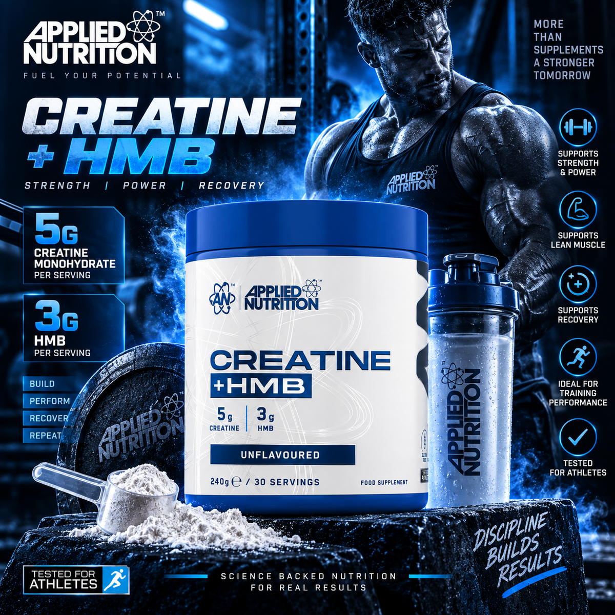 Applied Nutrition Creatine + HMB 240g
