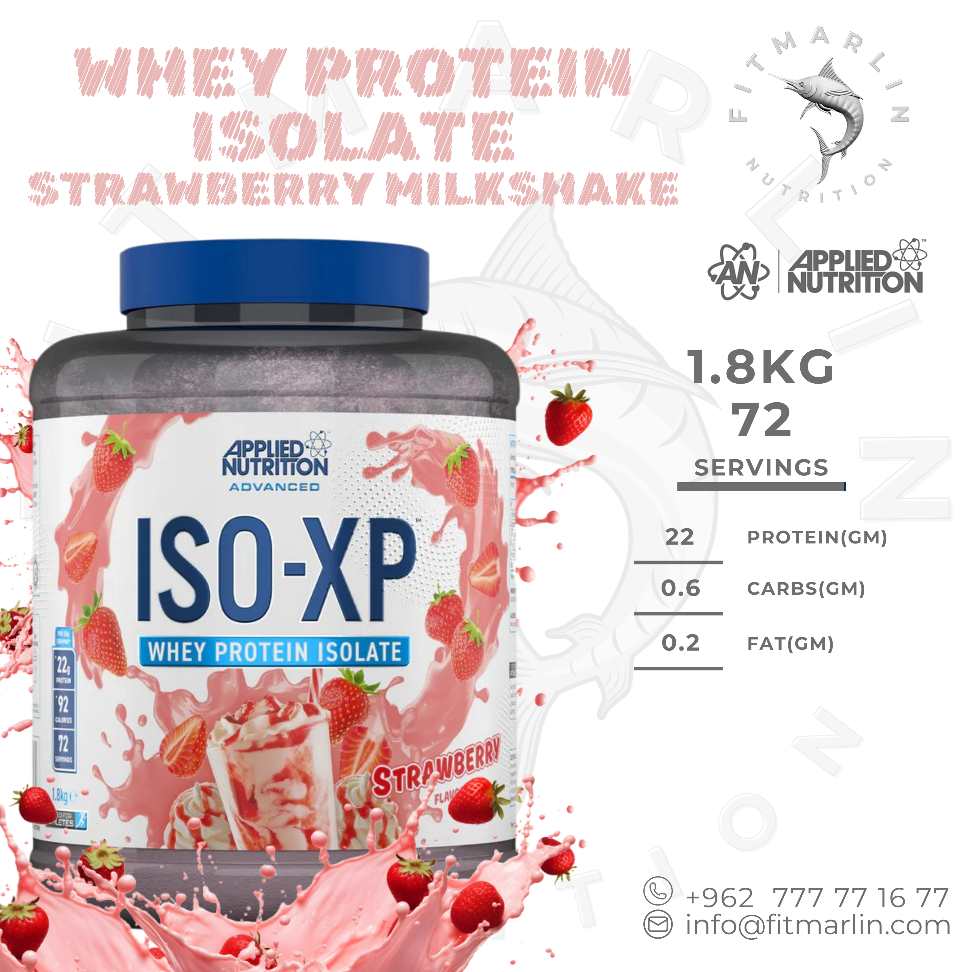 Applied Whey Protein Isolate (3.9lb,1.8kg)
