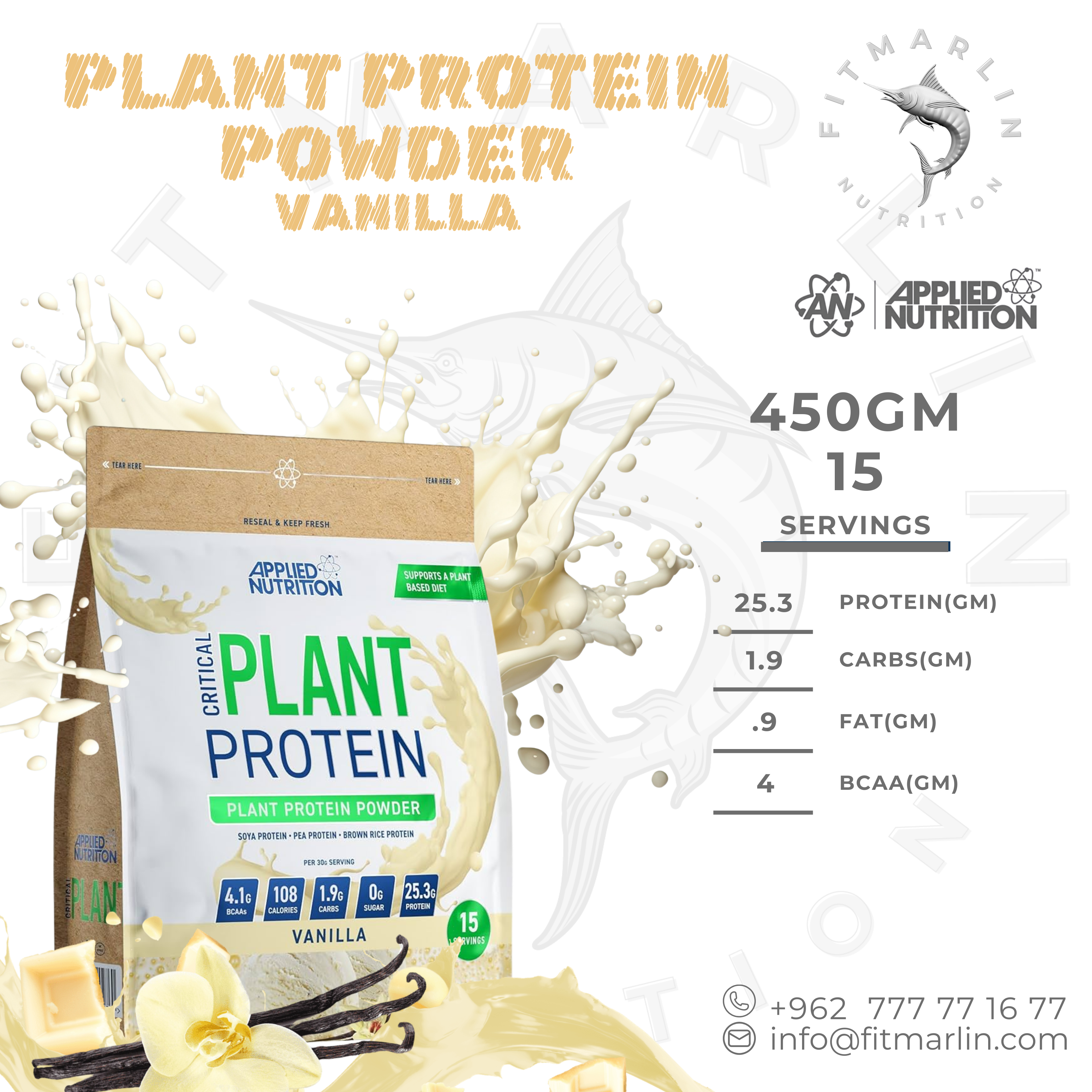 Applied Critical Plant Protein – 450GM