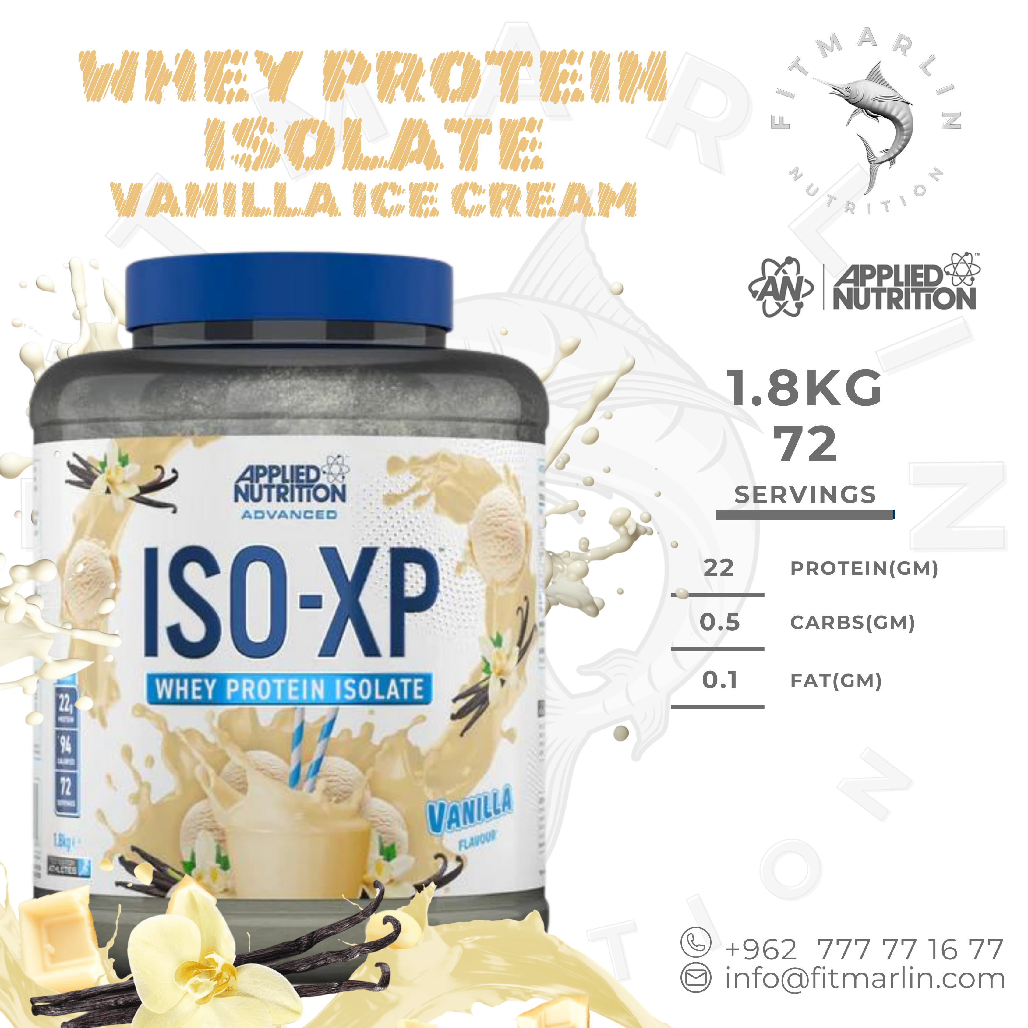 Applied Whey Protein Isolate (3.9lb,1.8kg)
