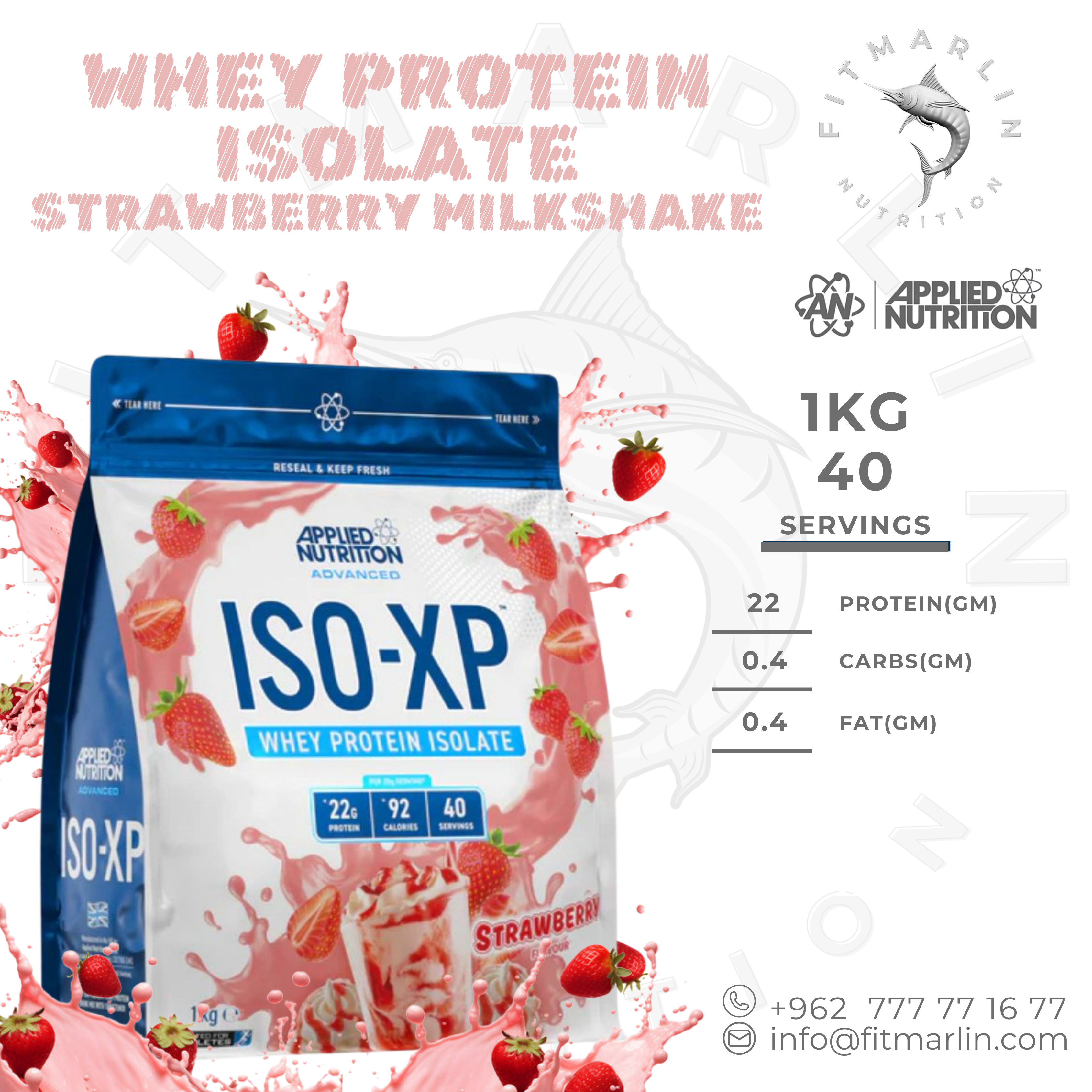 Applied Whey Protein Isolate (2.2lb,1kg)