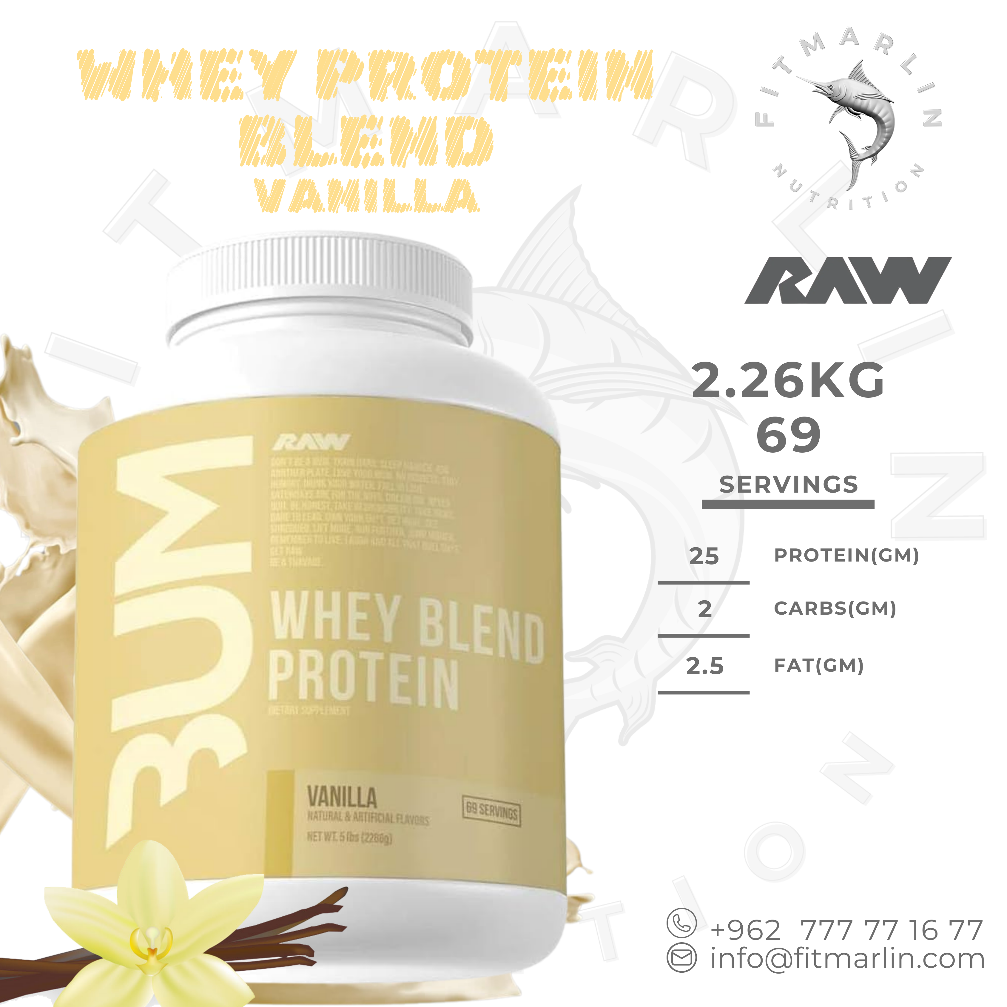 RAW CBUM Whey Blend Protein – 2.26KG
