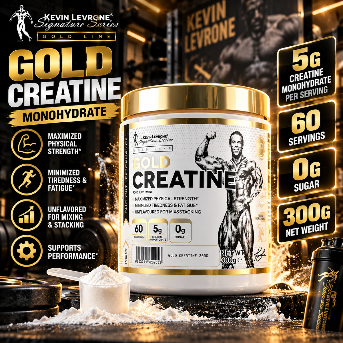 Kevin Levrone Gold Creatine Monohydrate – 300g