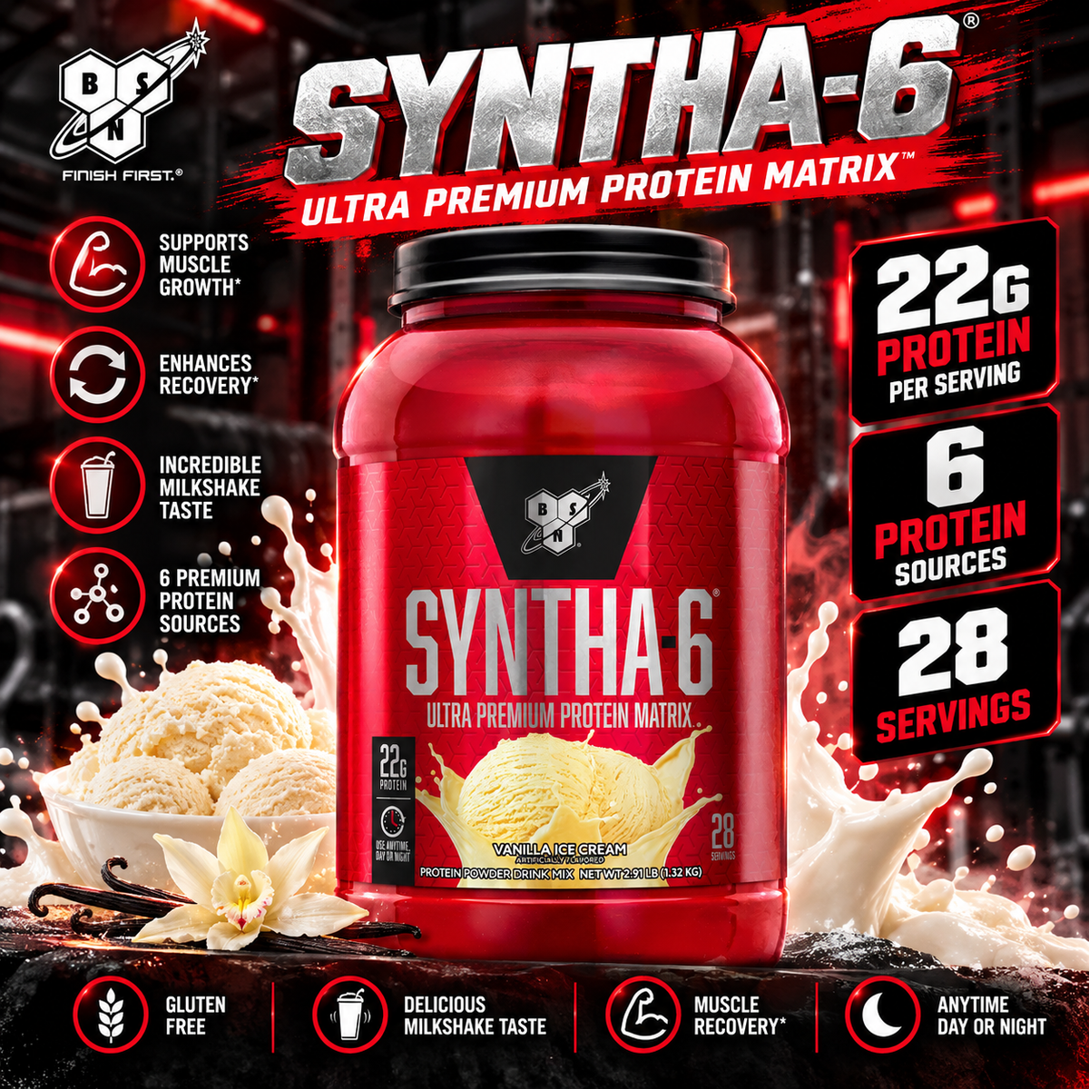 BSN SYNTHA-6 Protein Powder – 1.32kg