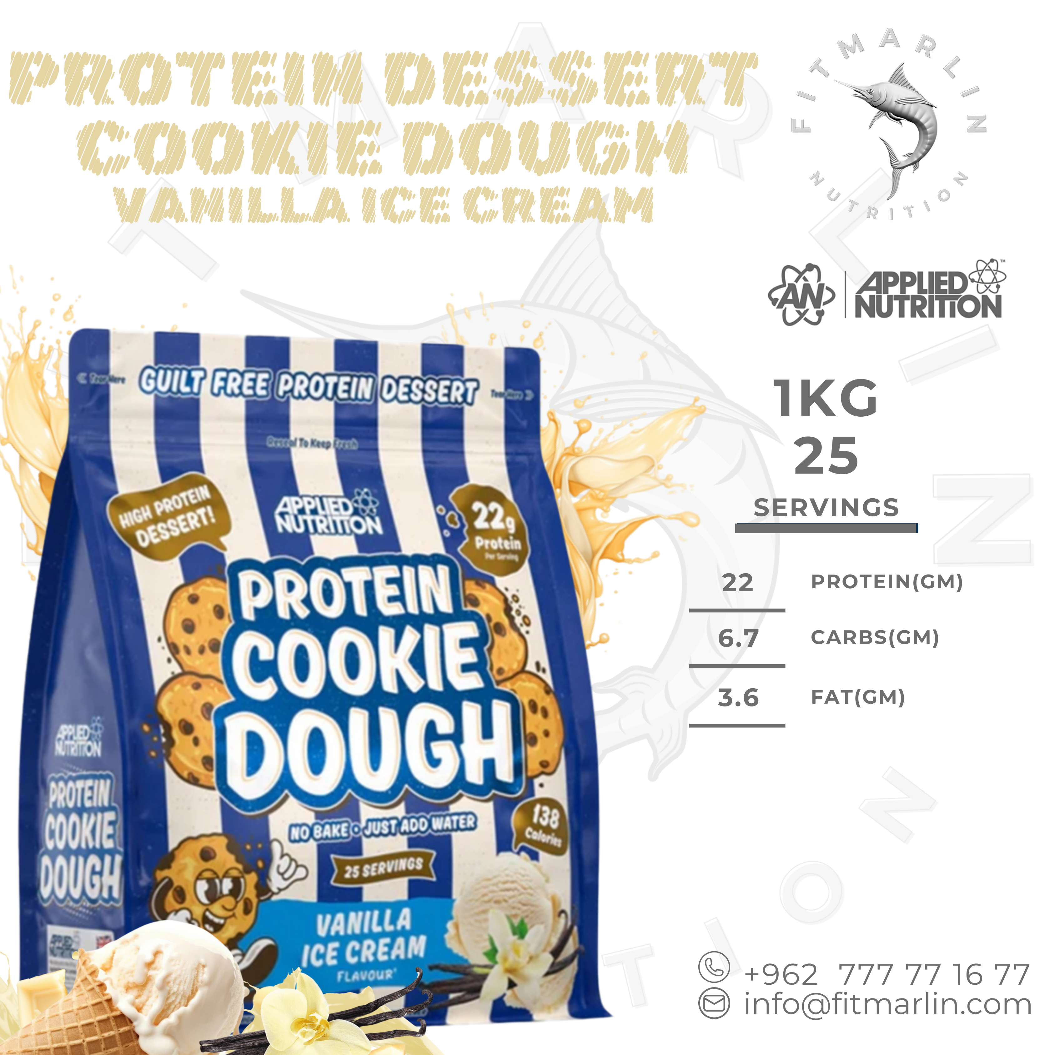 Applied Protein Cookie Dough – 1KG