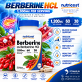 Nutricost Berberine HCl 1200mg – 60 Capsules