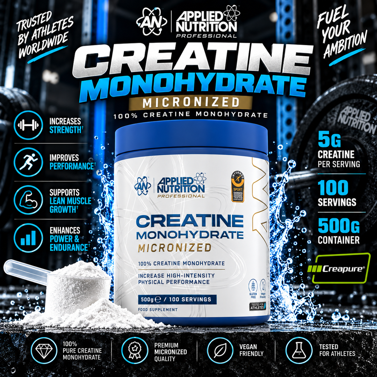 Applied Nutrition Creatine Monohydrate 500g