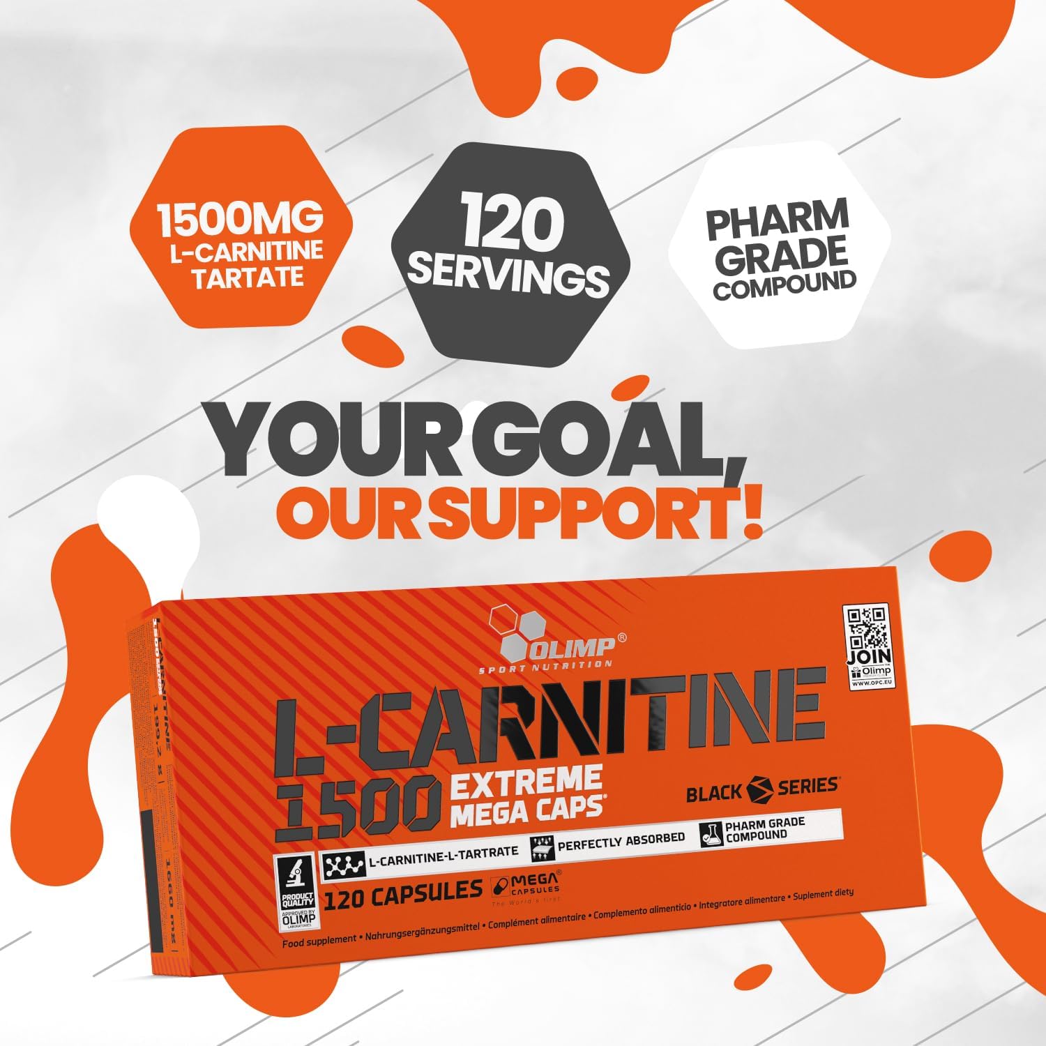 Olimp L-Carnitine 1500 Extreme Mega Caps – 120 Capsules
