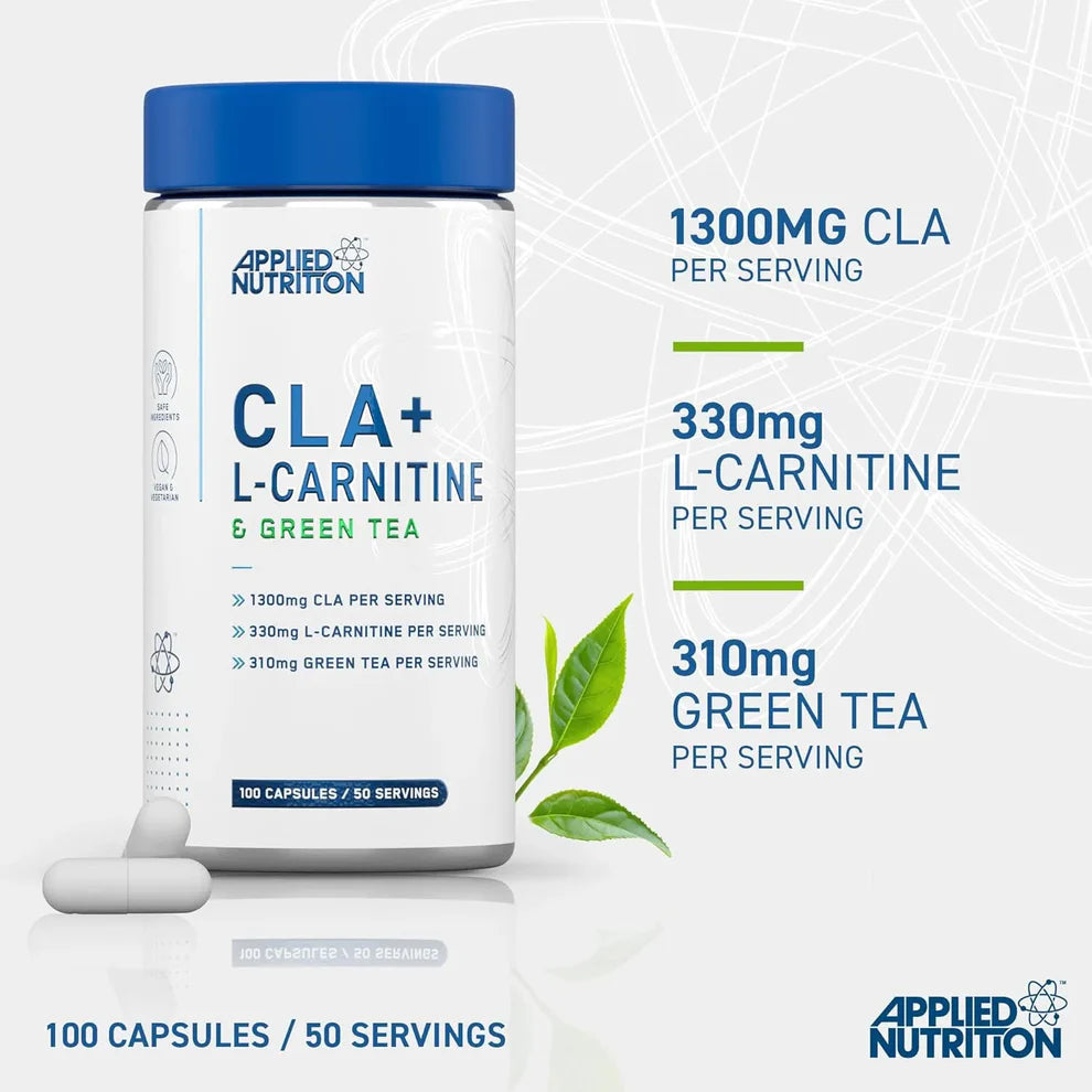 Applied Nutrition CLA + L-Carnitine & Green Tea 100 Softgels