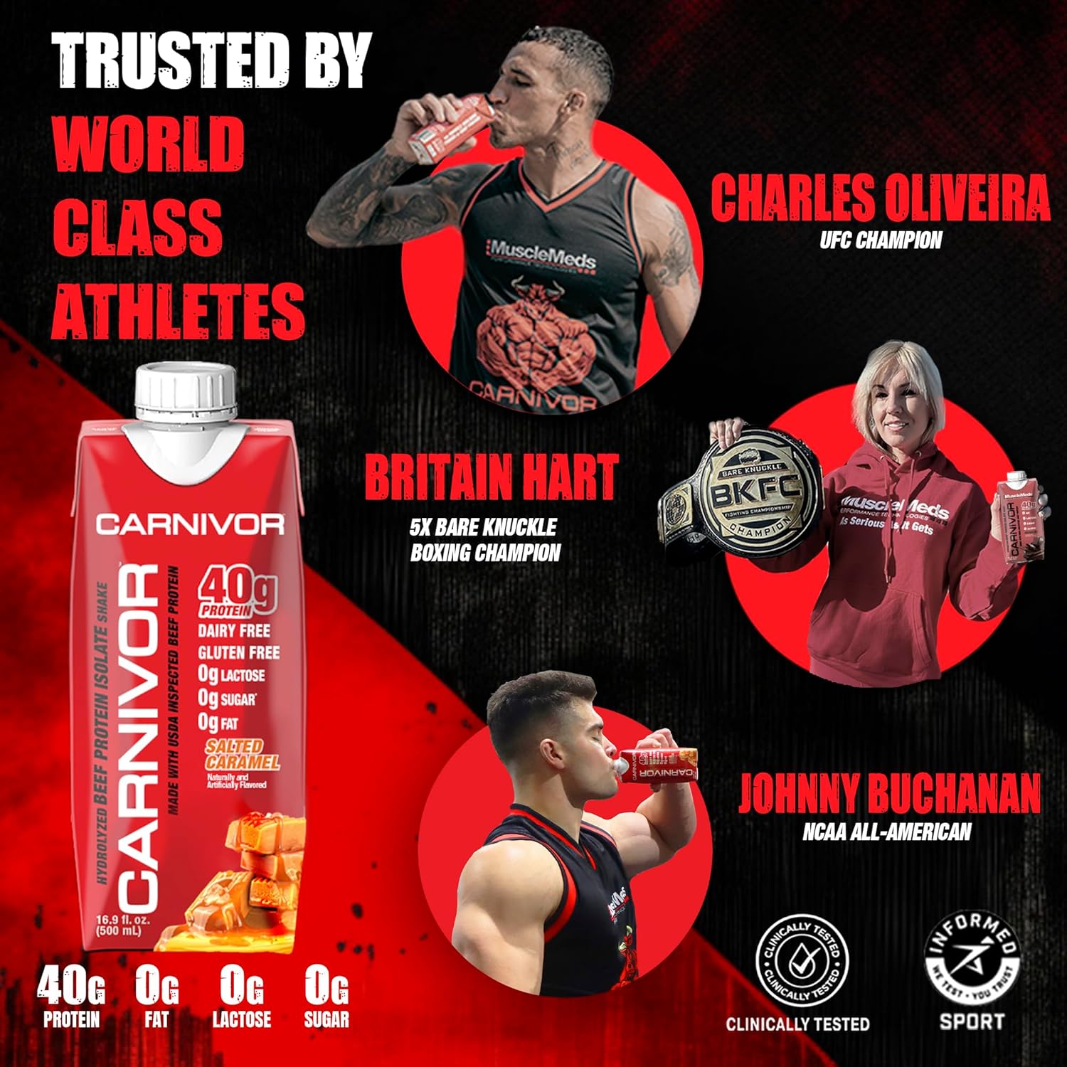 MuscleMeds Carnivor RTD Beef Protein Shake 500ml