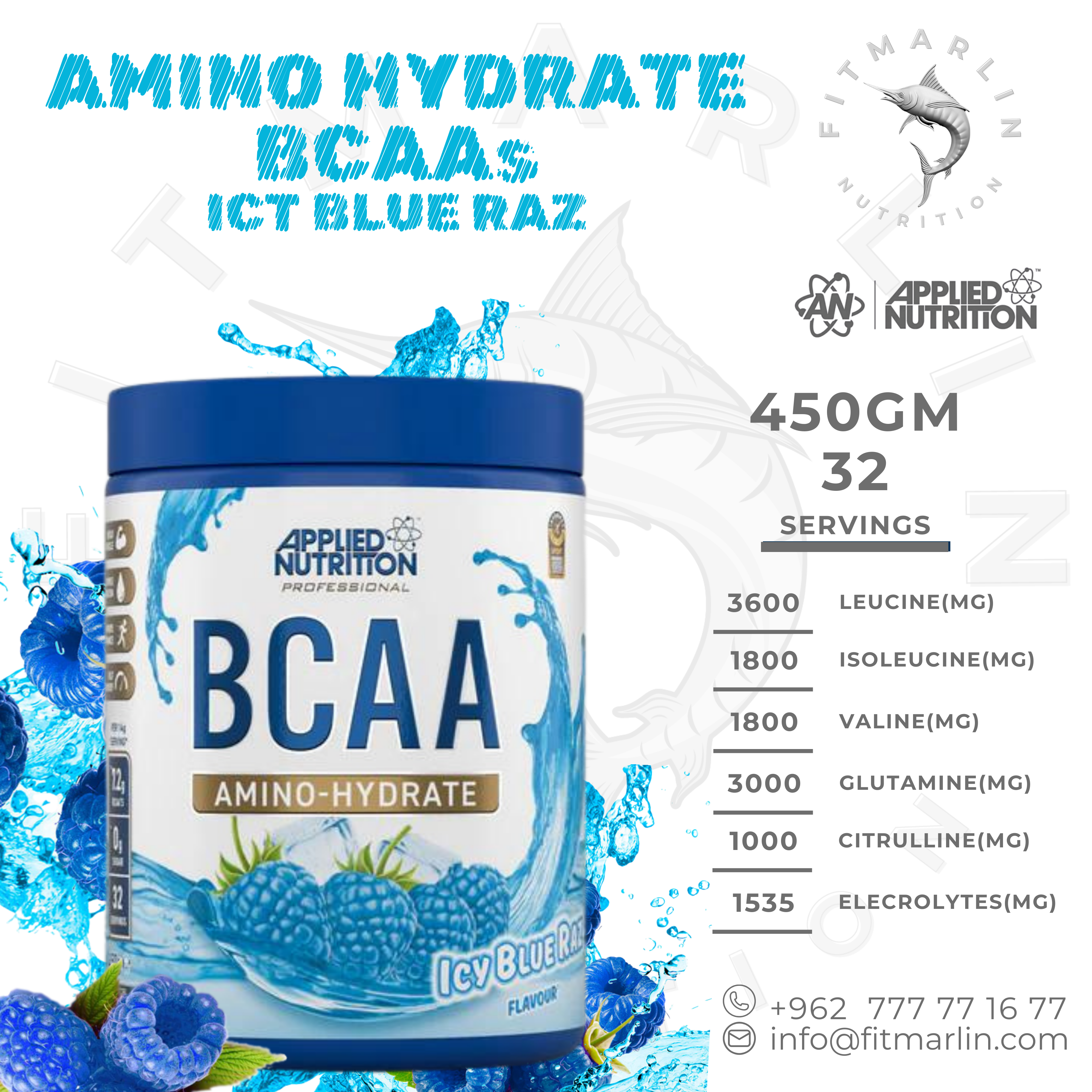 Applied BCAA Amino Hydrate – 450GM