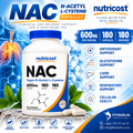 Nutricost NAC 600mg – 180 Capsules