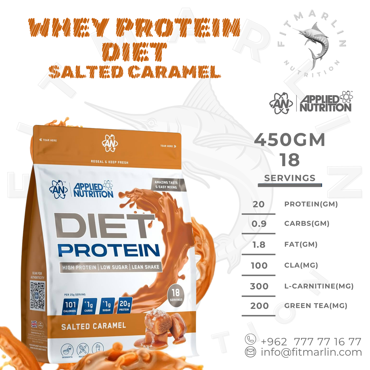 Applied Nutrition Diet Whey Protein 450g