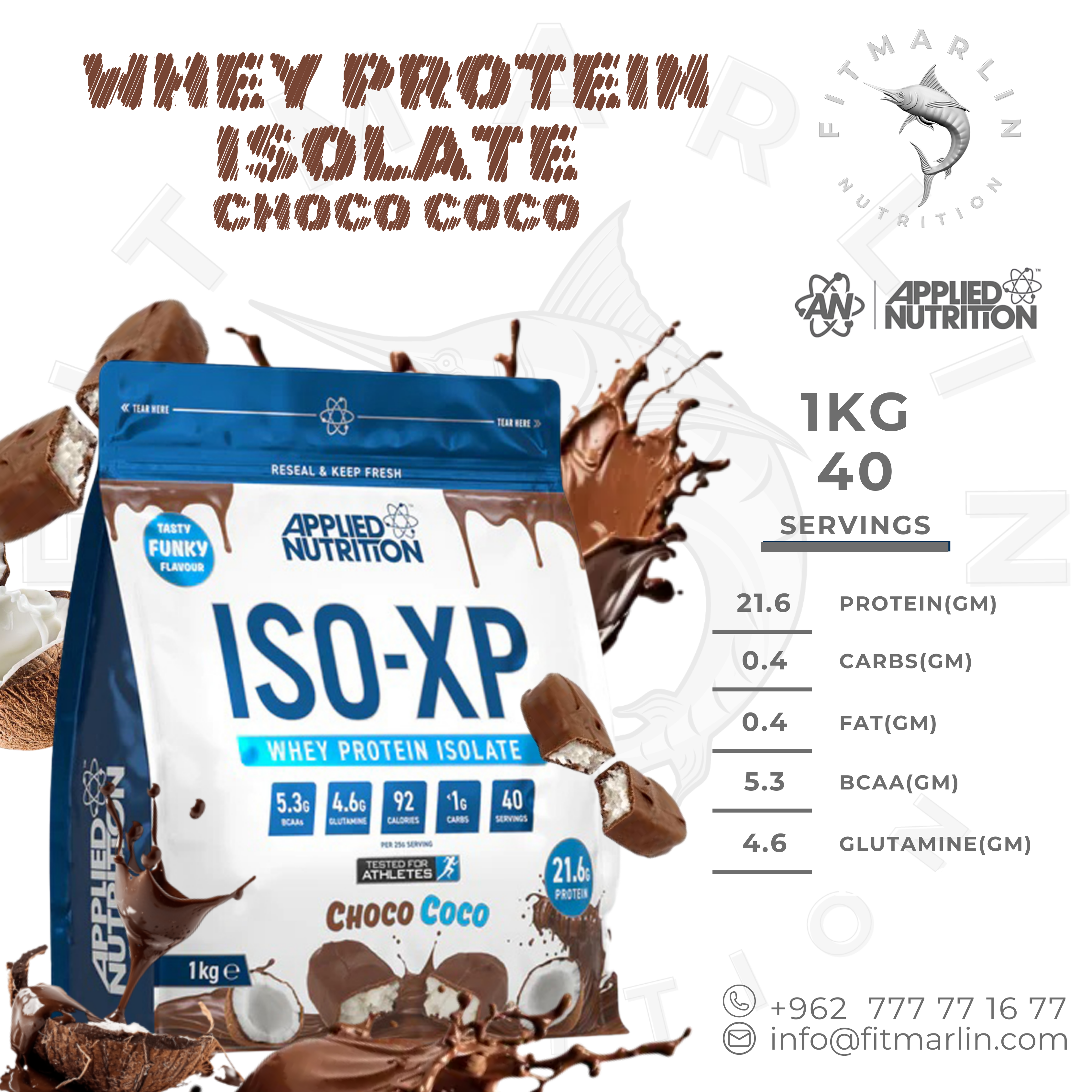 Applied Whey Protein Isolate (2.2lb,1kg)