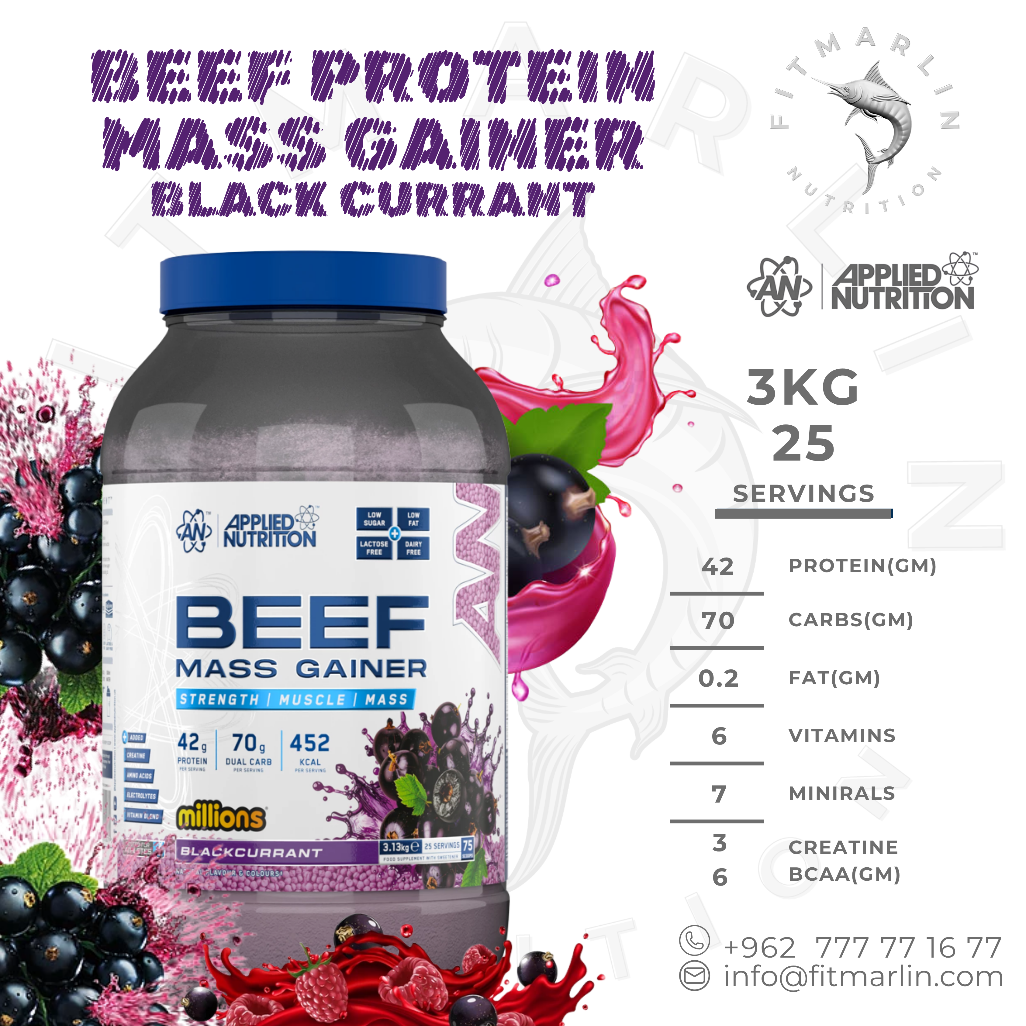 Applied Beef Mass Gainer 3KG