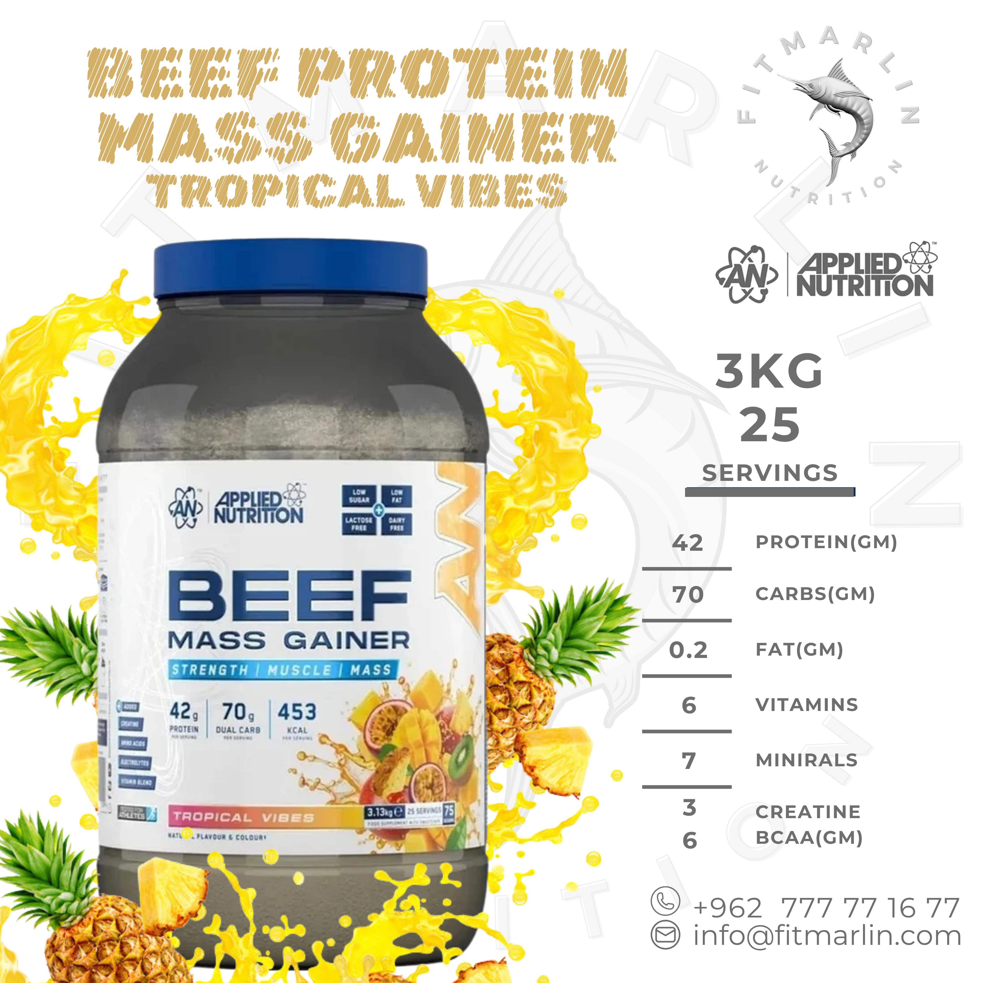 Applied Beef Mass Gainer 3KG