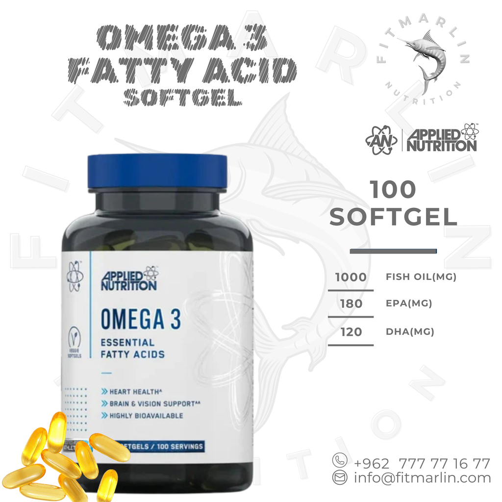 Applied Nutrition Omega 3 Essential Fatty Acids 100 Softgels