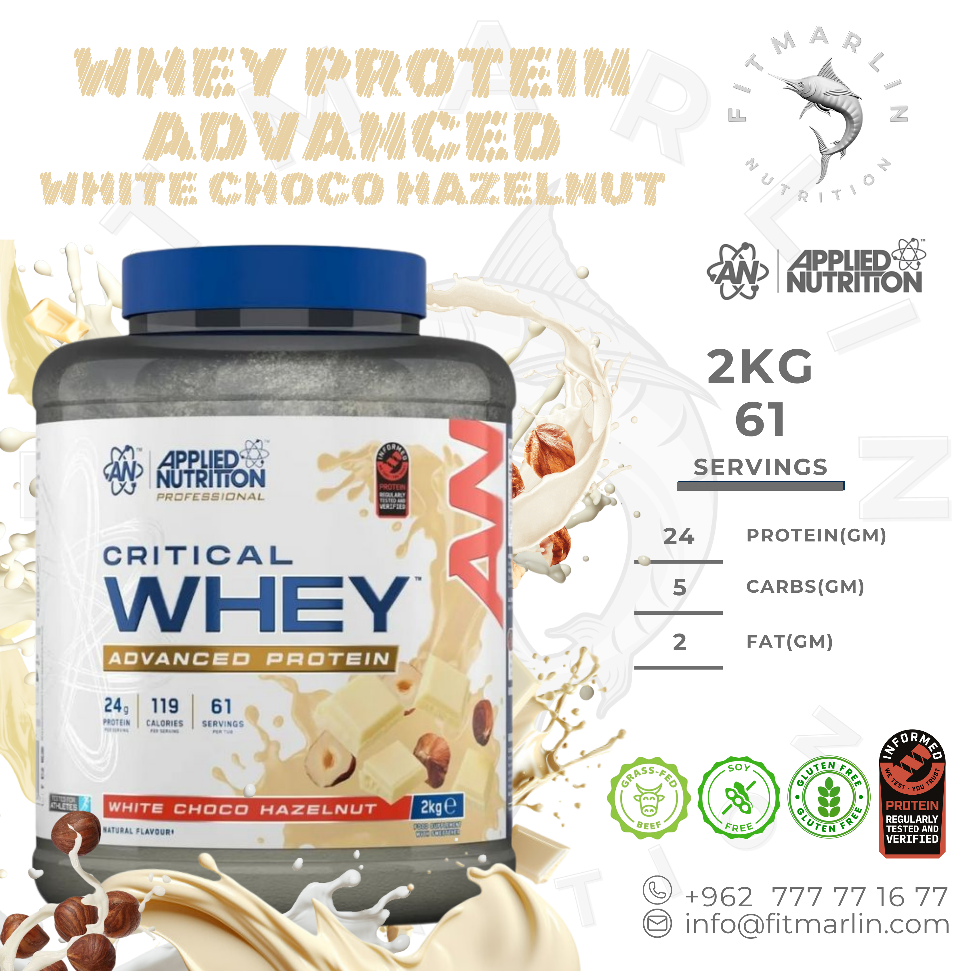 Applied Critical Whey (1.8lb,825gm)