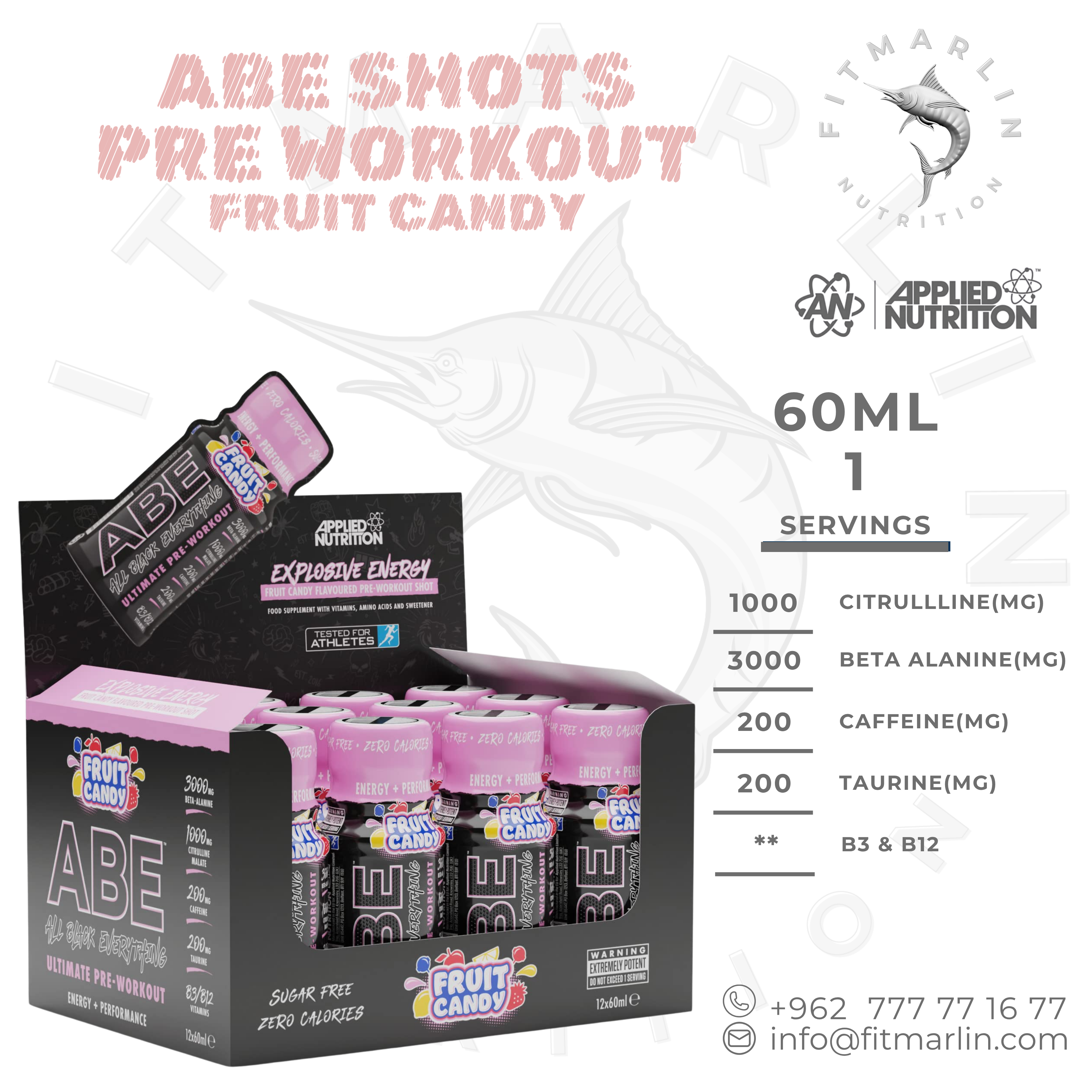 Applied ABE Ultimate Pre-Workout Shot 60ML