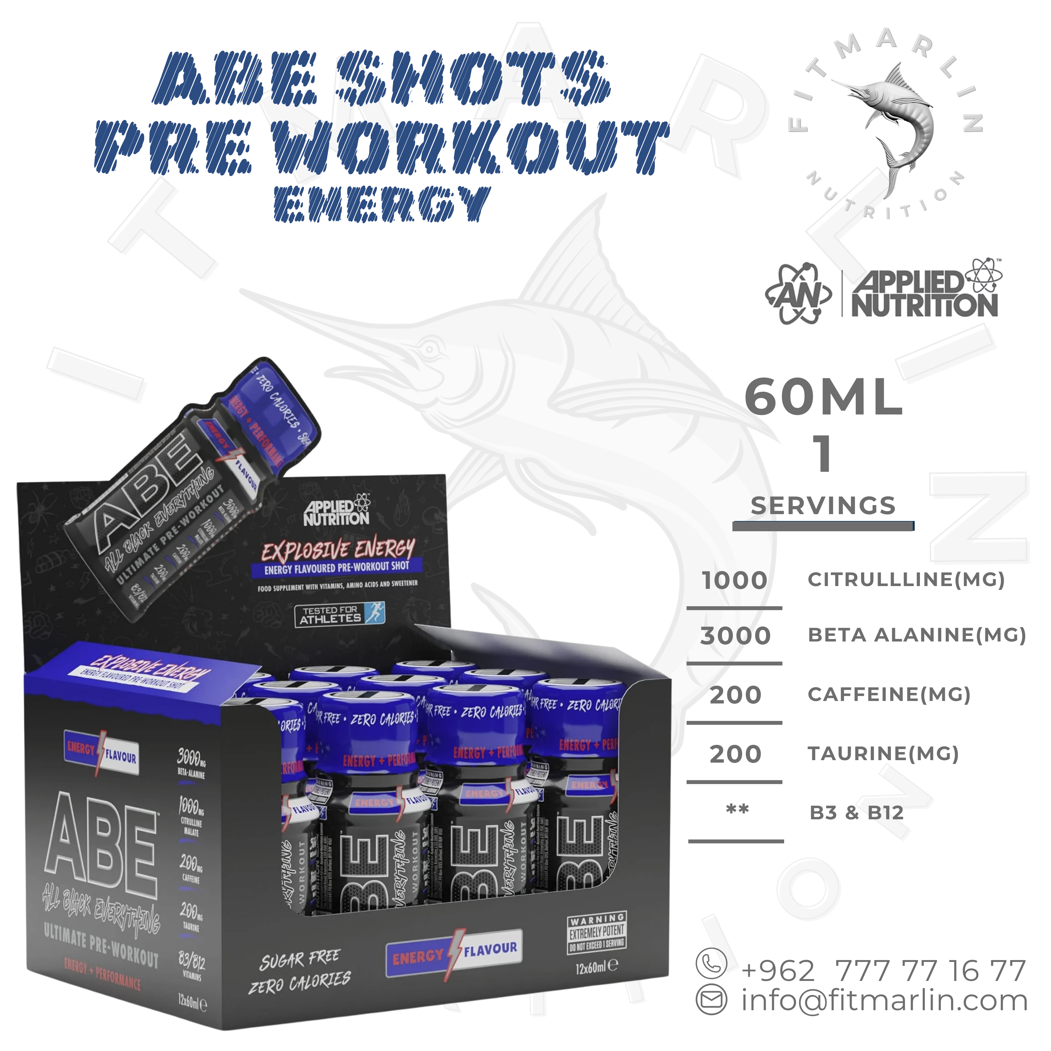 Applied ABE Ultimate Pre-Workout Shot 60ML
