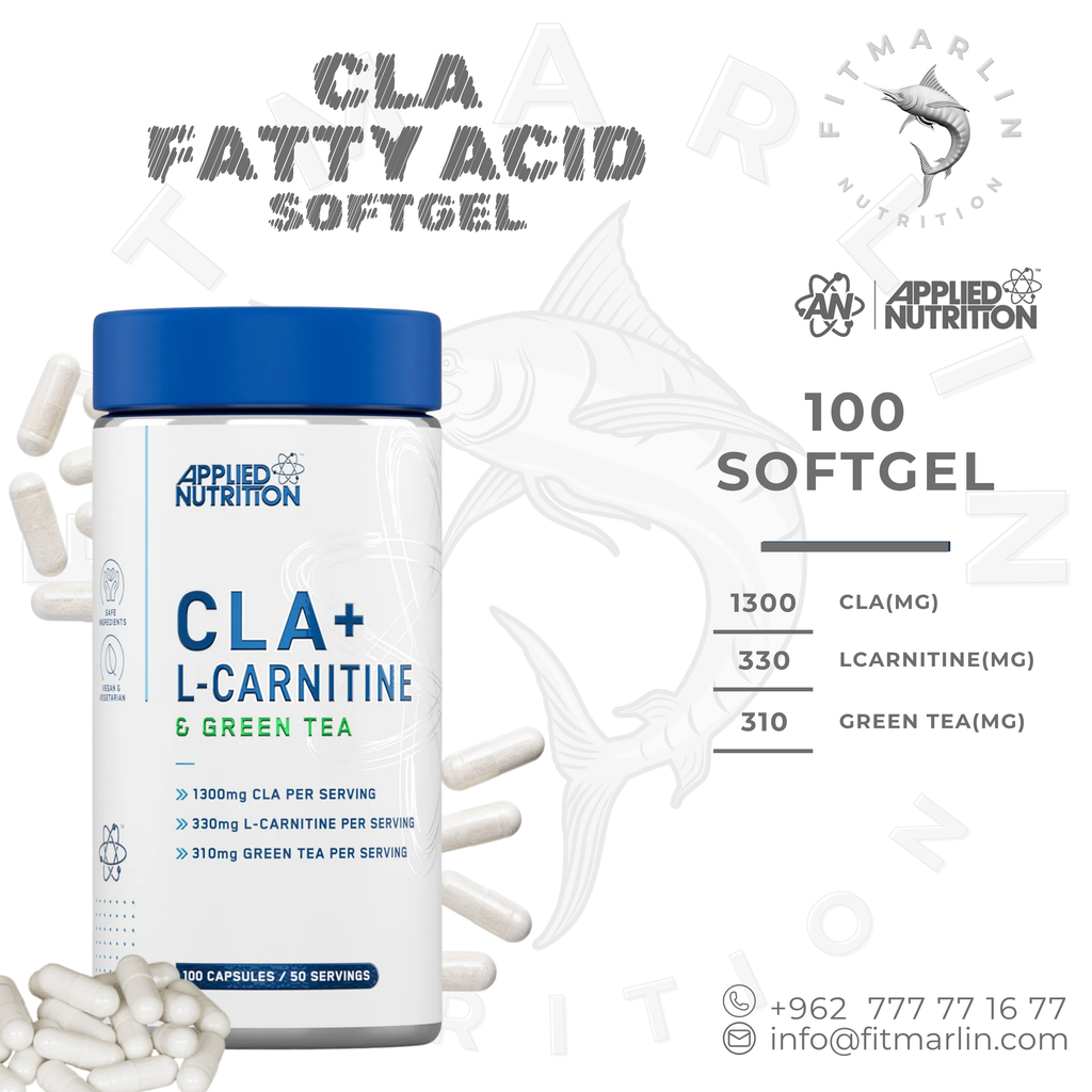 Applied Nutrition CLA + L-Carnitine & Green Tea 100 Softgels
