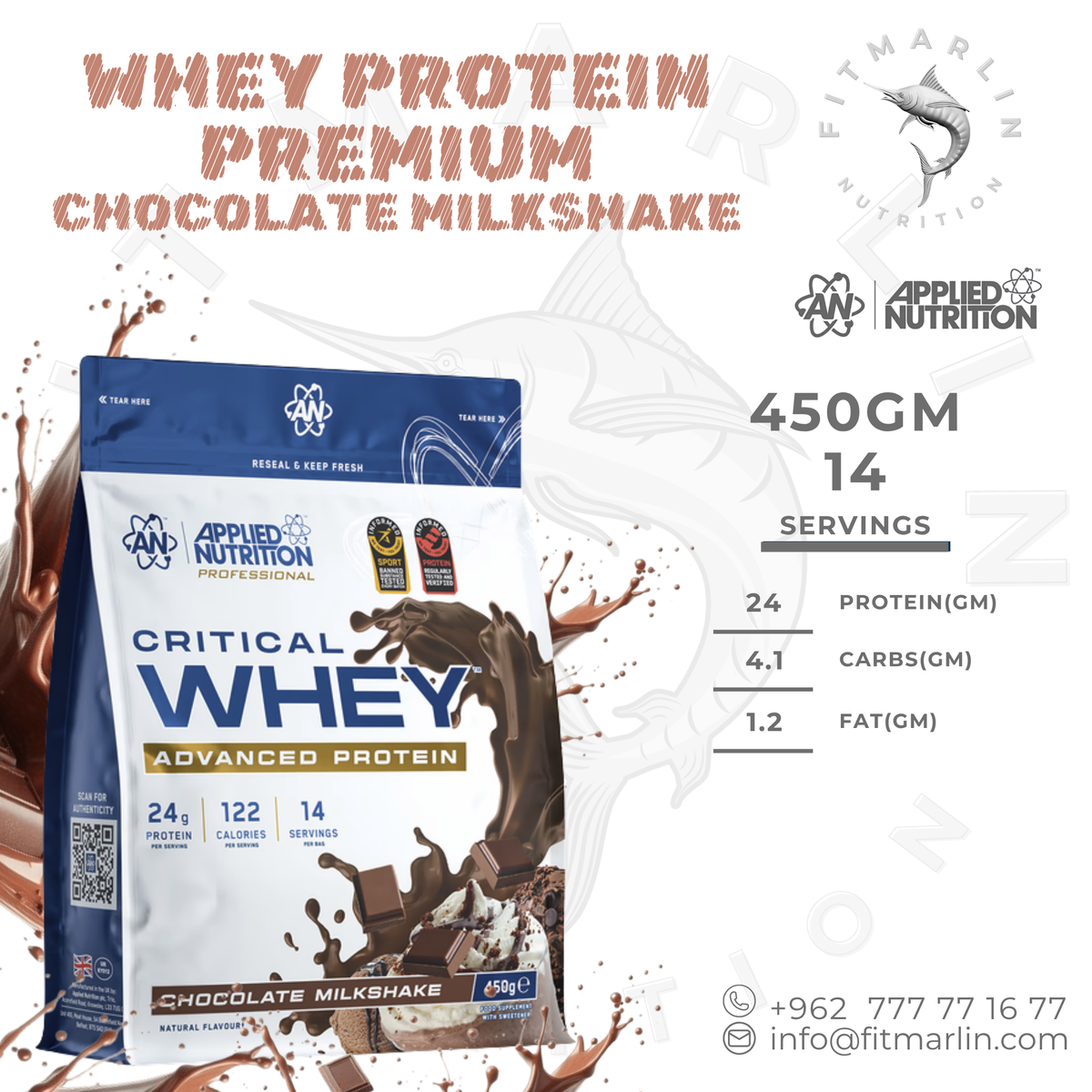 Applied Nutrition Critical Whey Advanced Protein – 450g