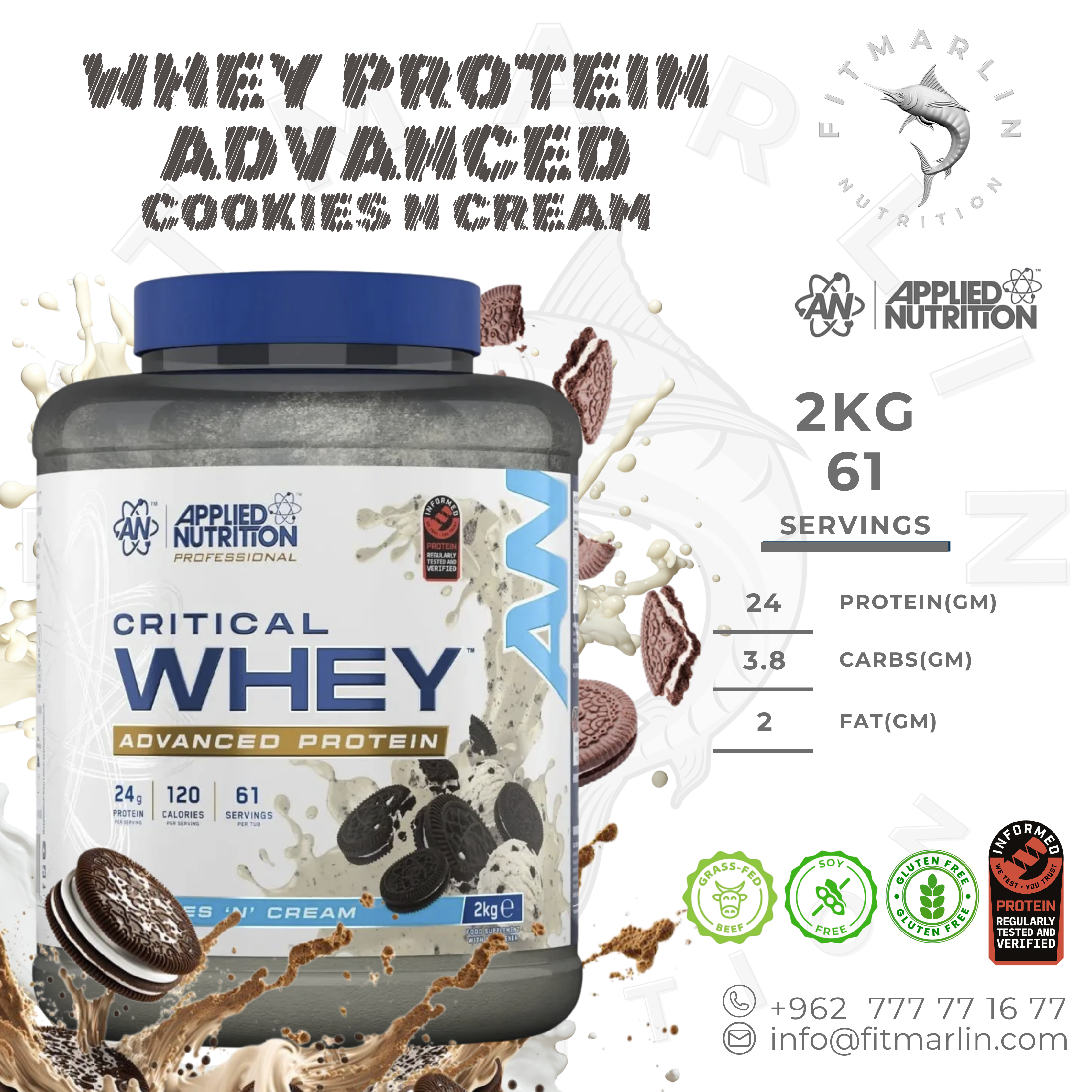 Applied Critical Whey (1.8lb,825gm)