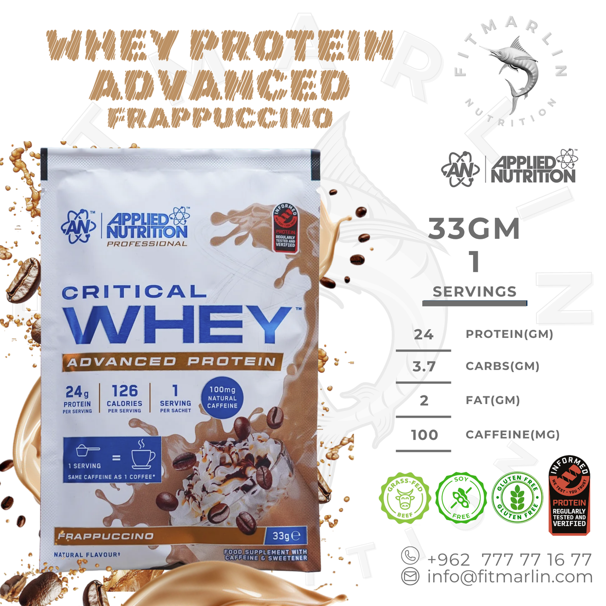 Applied Nutrition Whey Advanced Protein Sachet 33g – 24g Protein