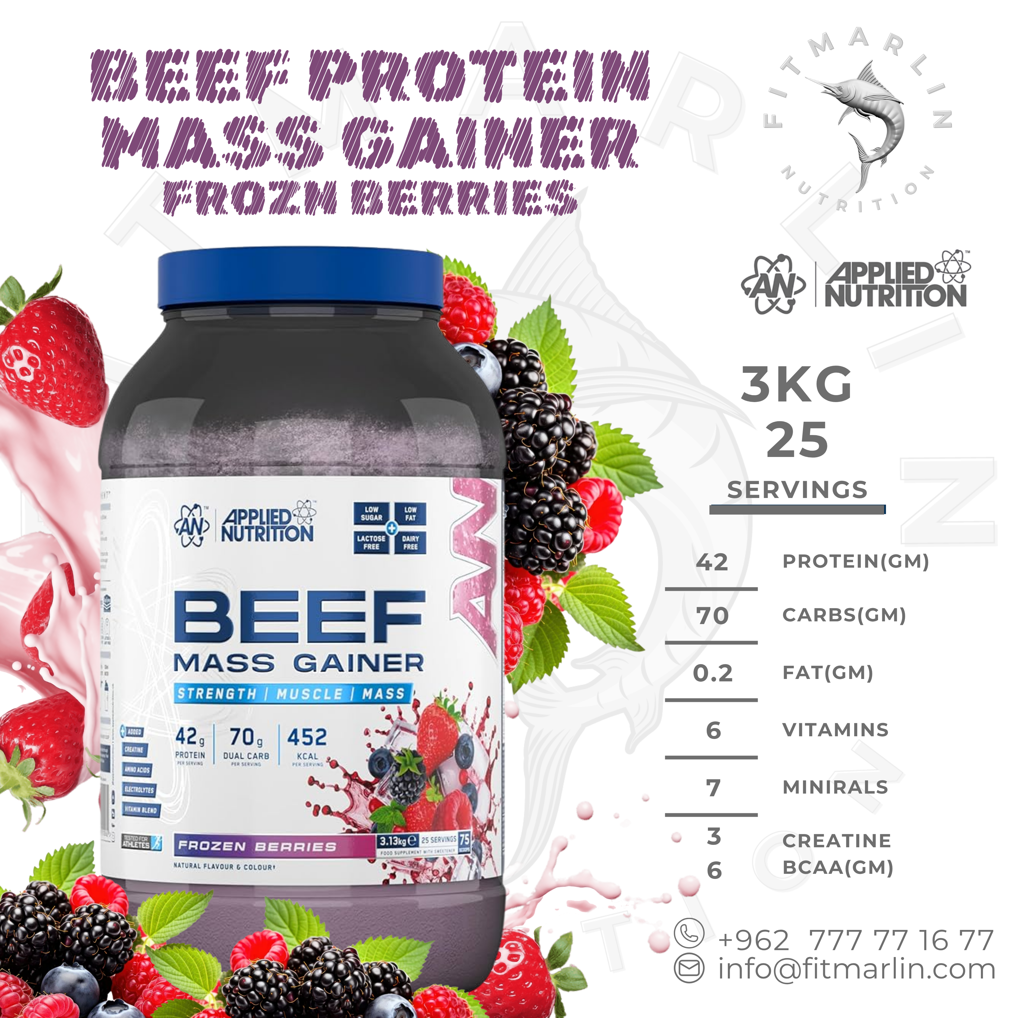 Applied Beef Mass Gainer 3KG