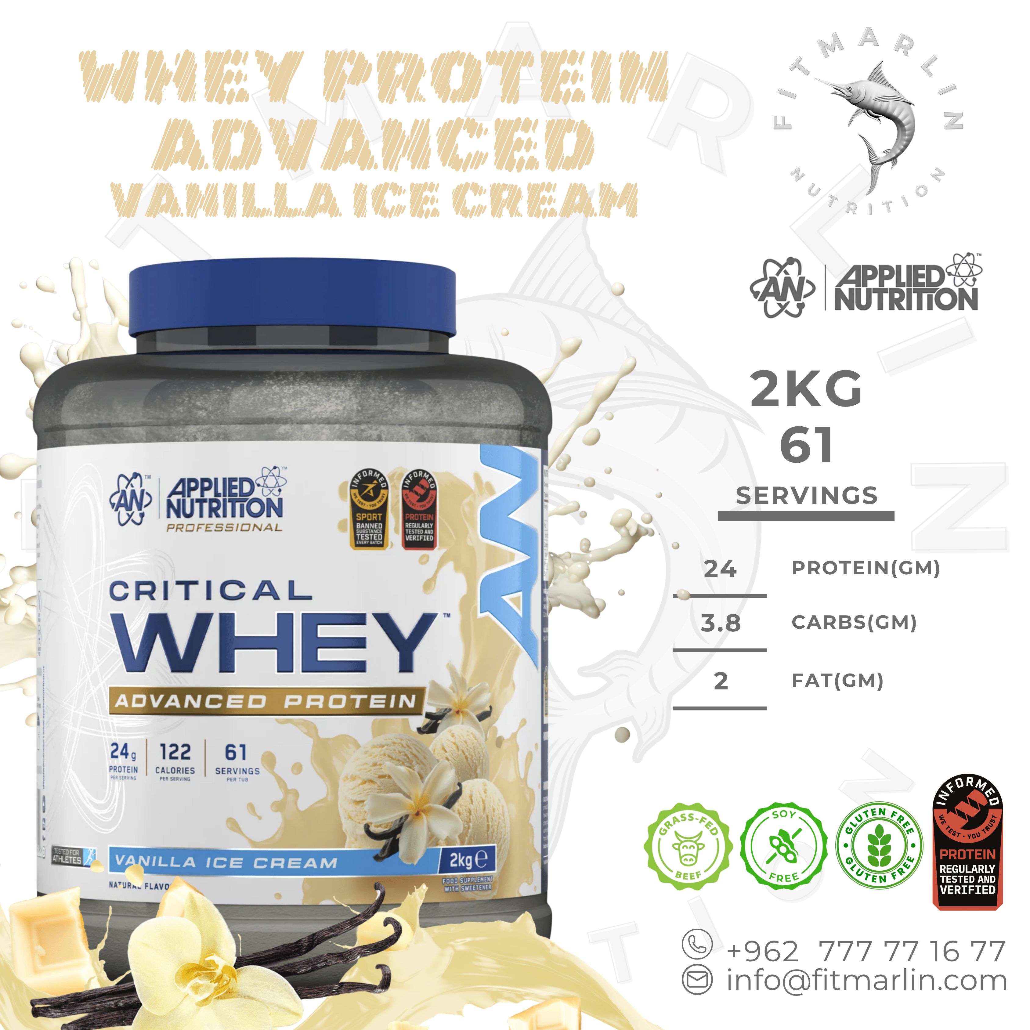 Applied Critical Whey (1.8lb,825gm)