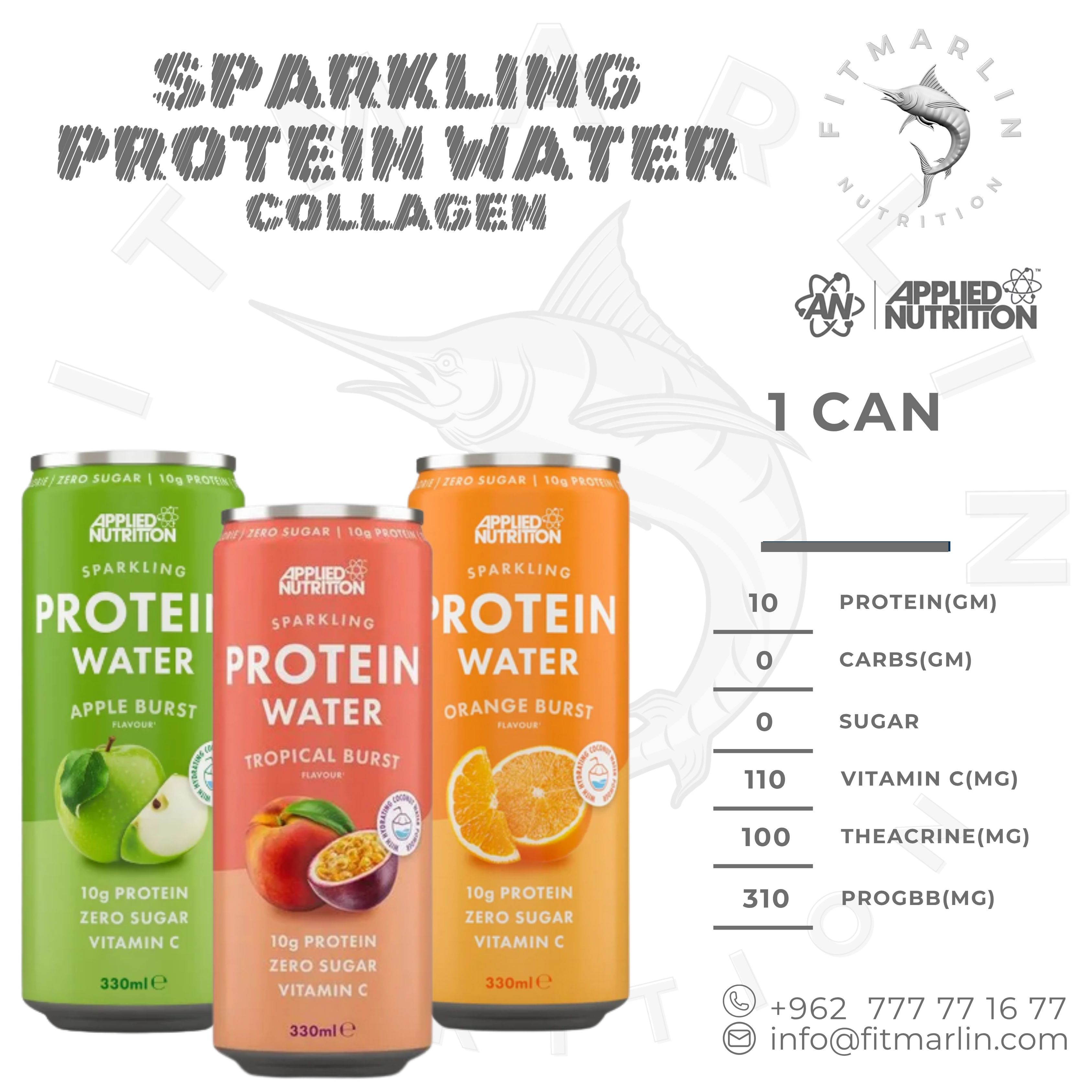 Applied Nutrition Sparkling Protein Water 330ml