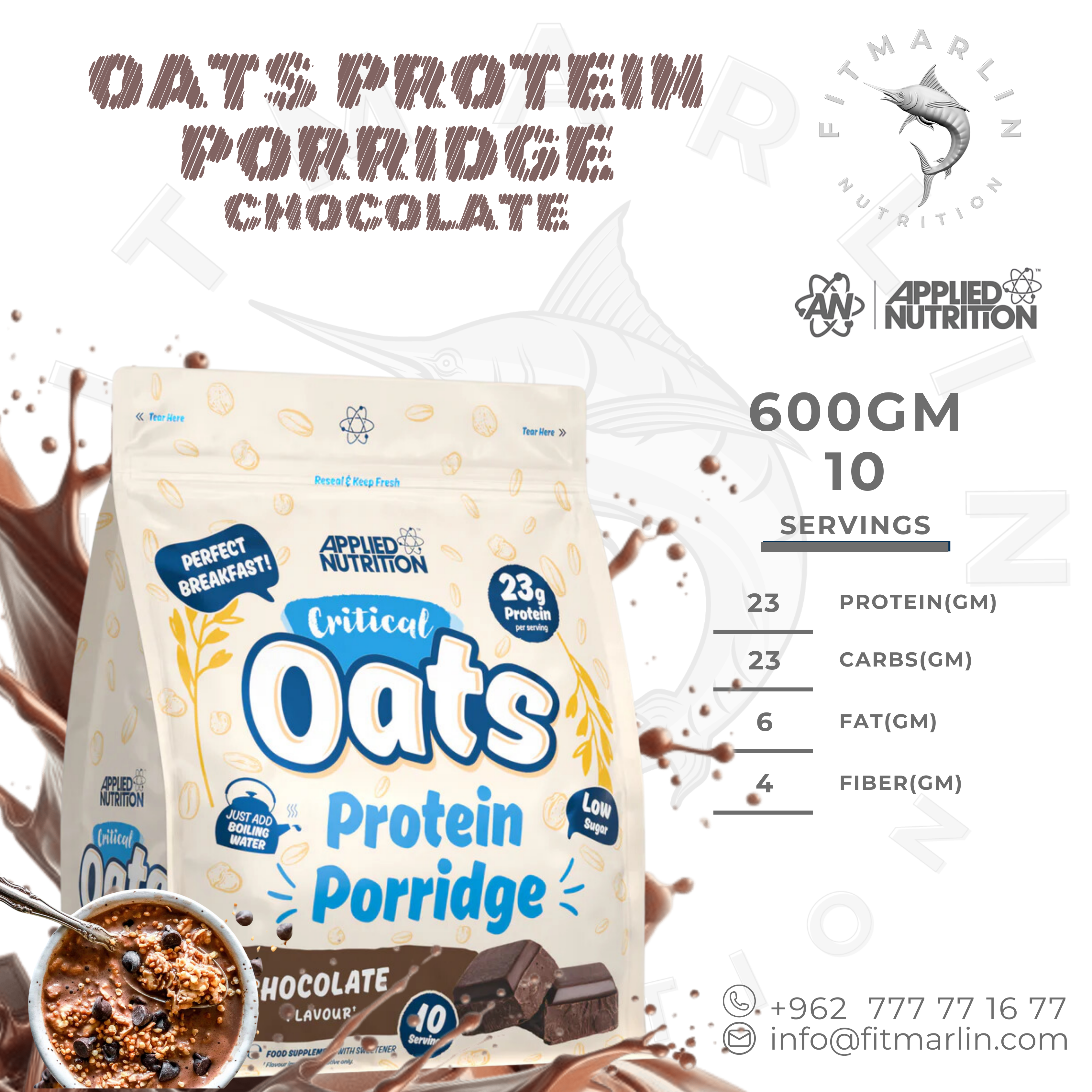 Applied Critical Oats Protein Porridge – High Protein Breakfast