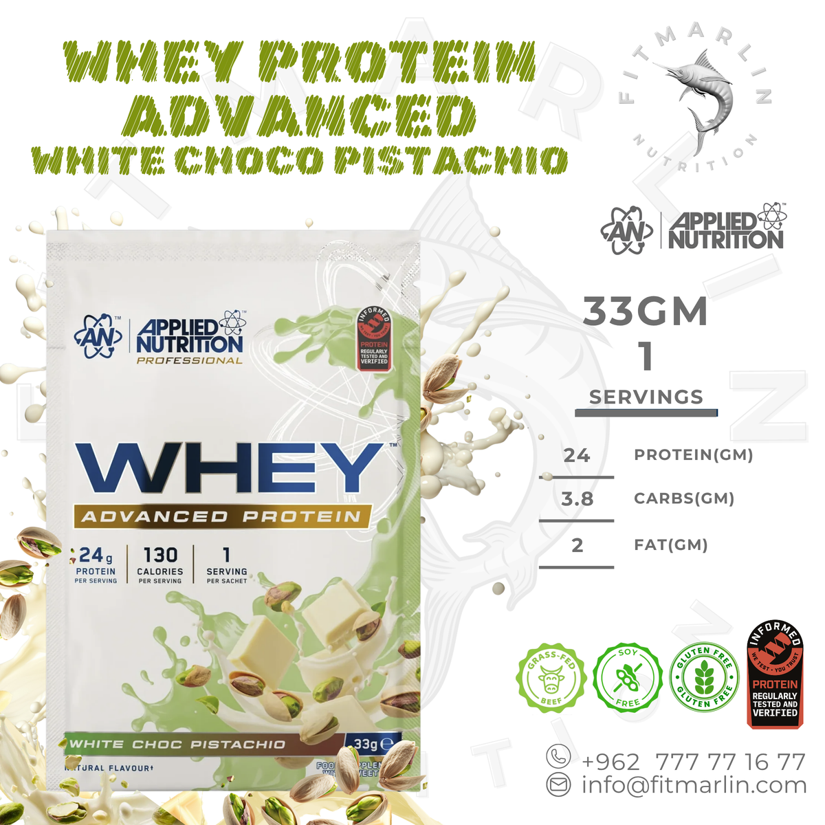 Applied Nutrition Whey Advanced Protein Sachet 33g – 24g Protein