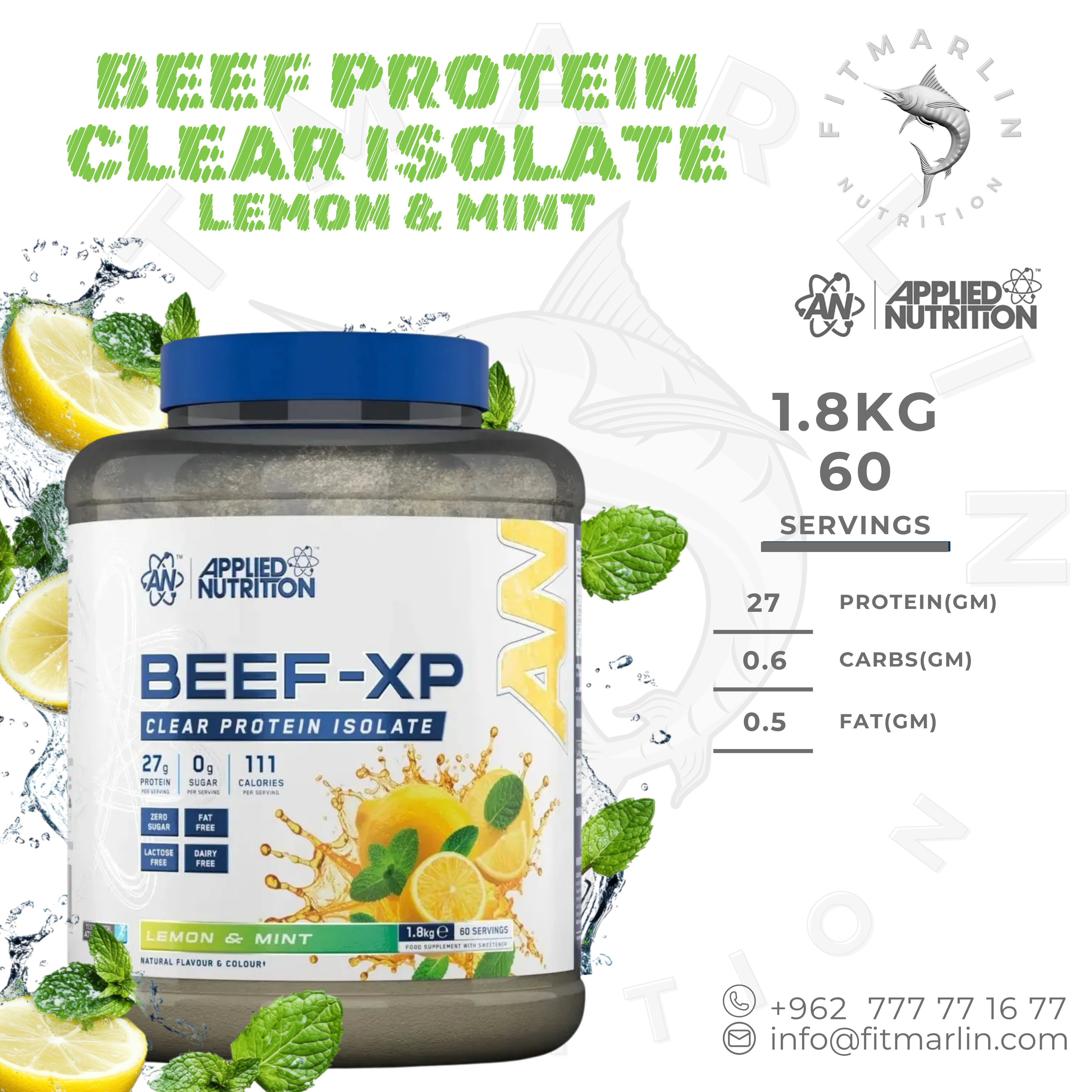 Applied Beef-XP Clear Protein Isolate 1.8KG