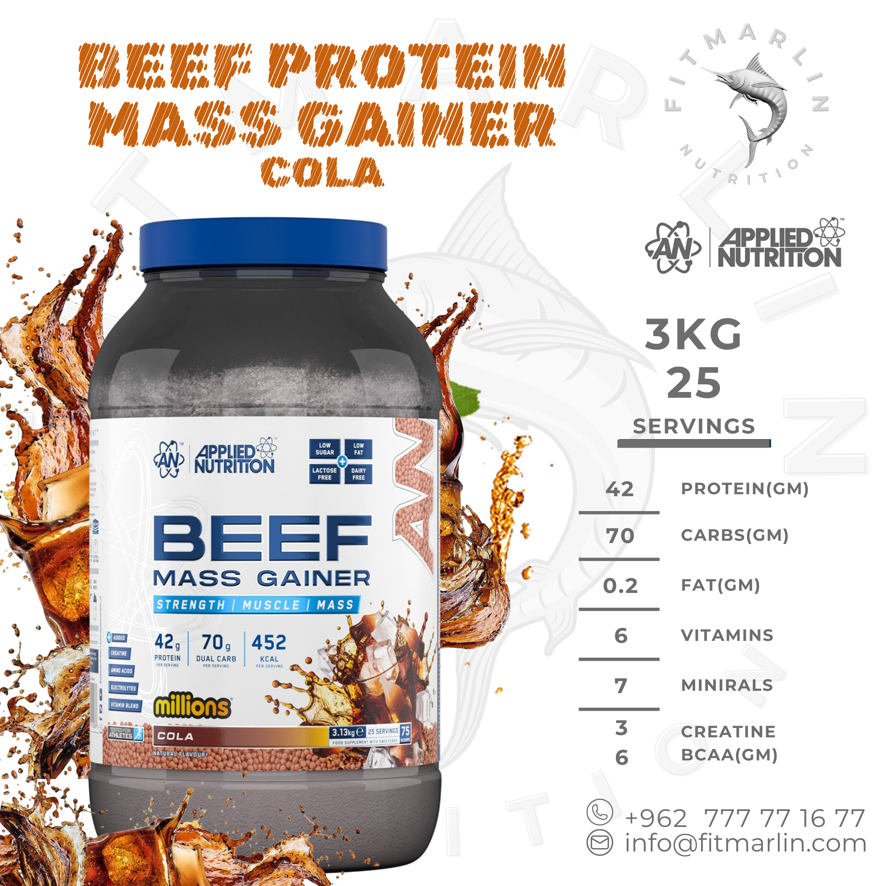 Applied Beef Mass Gainer 3KG