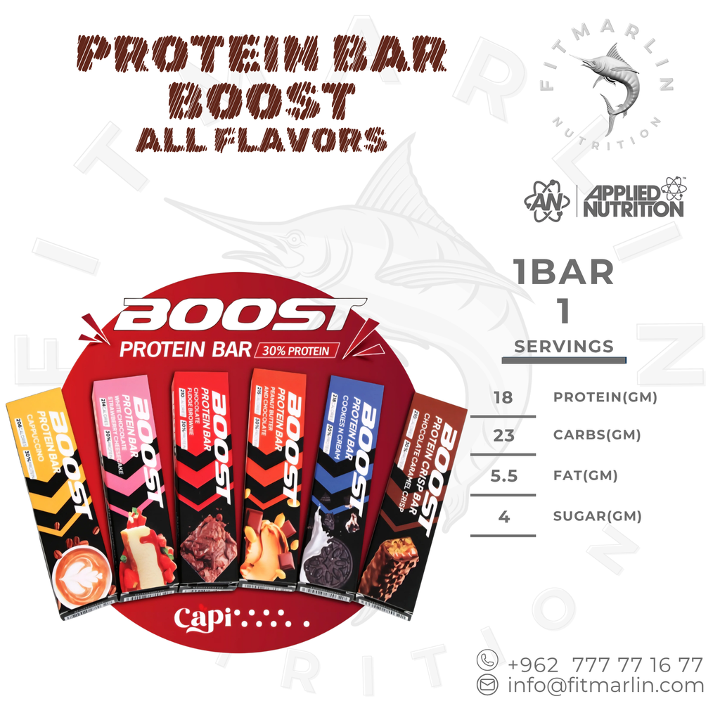 Boost Protein Bar 60g – 30% Protein | Capi