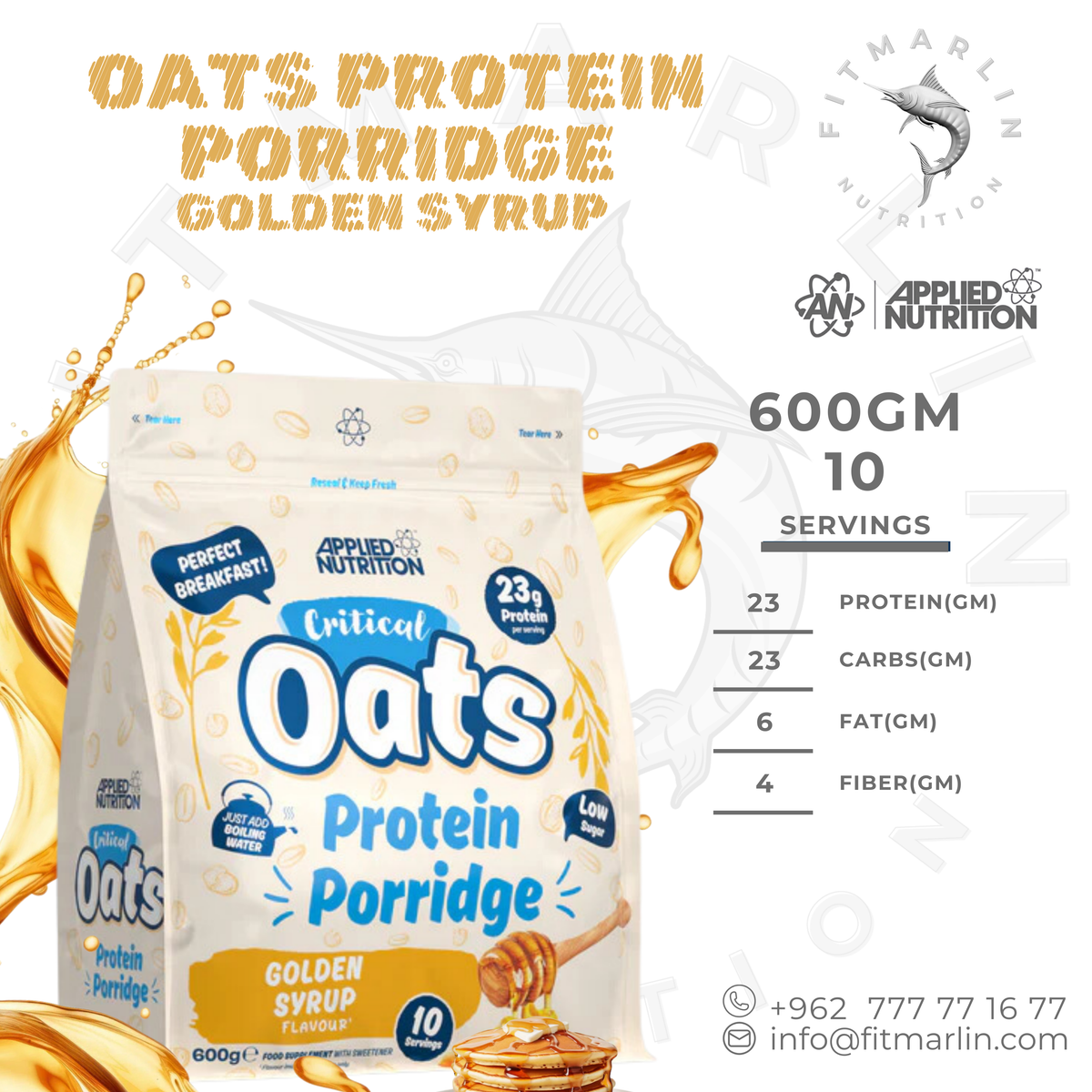 Applied Critical Oats Protein Porridge – High Protein Breakfast