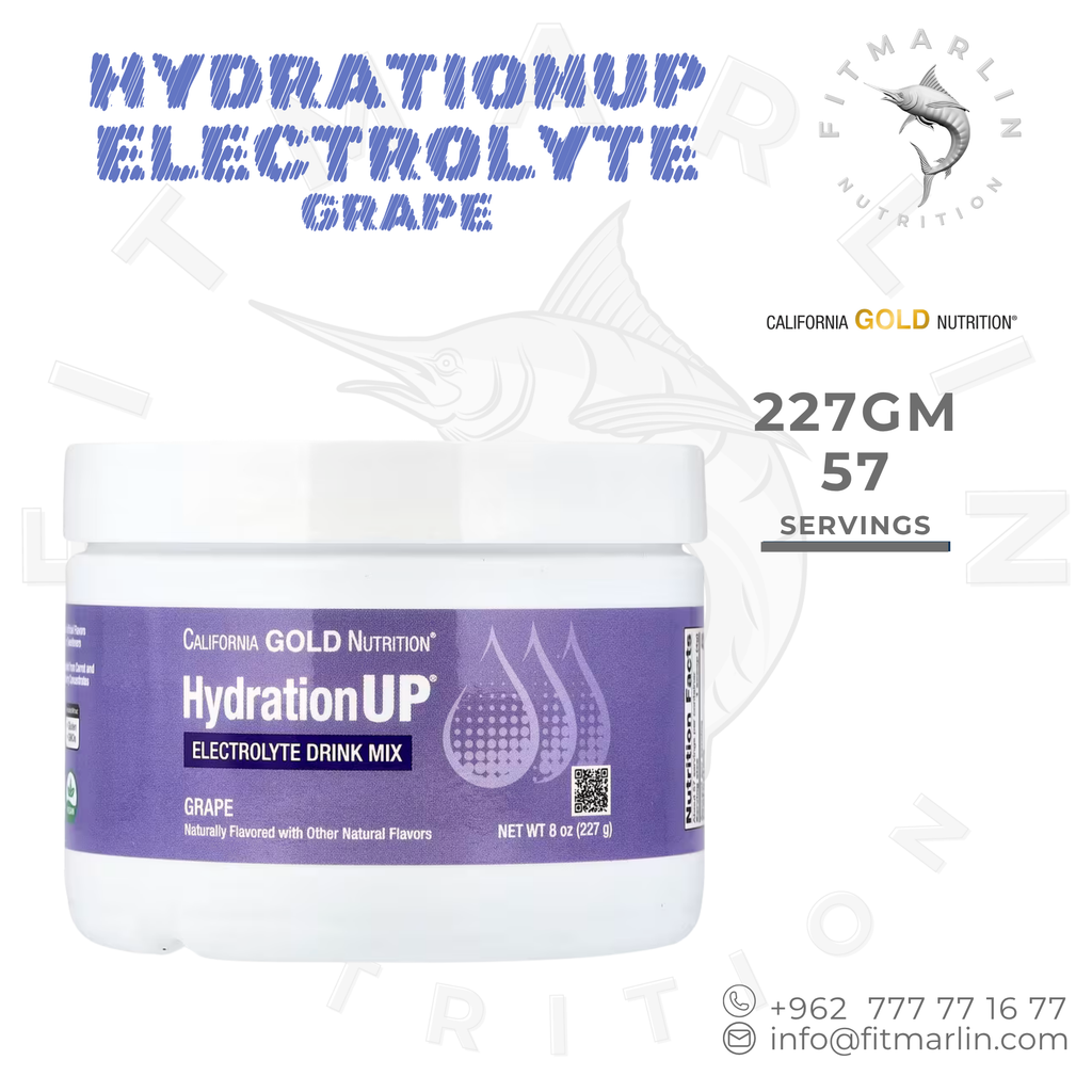California Gold Nutrition HydrationUP Electrolyte Drink Mix 227g