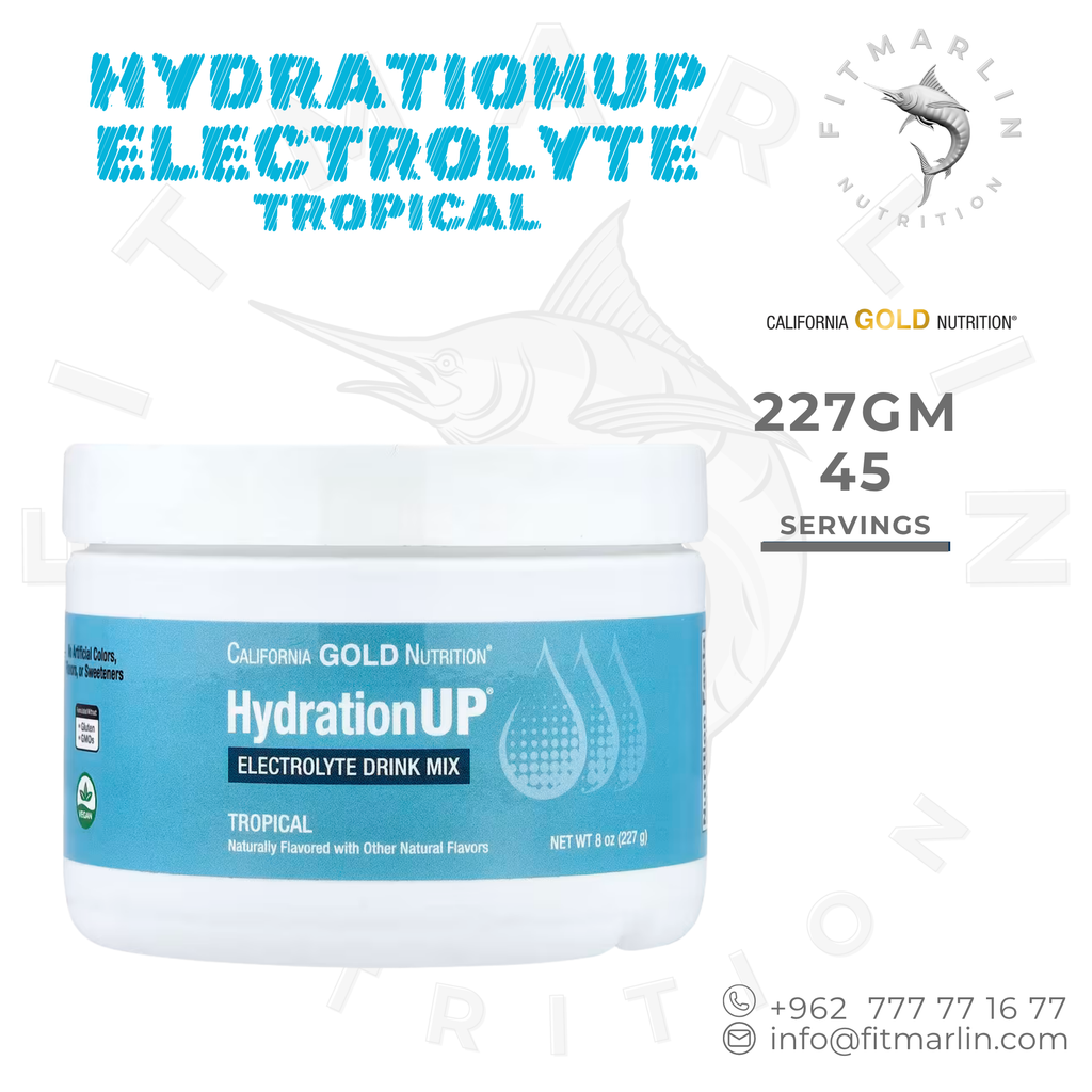 California Gold Nutrition HydrationUP Electrolyte Drink Mix 227g