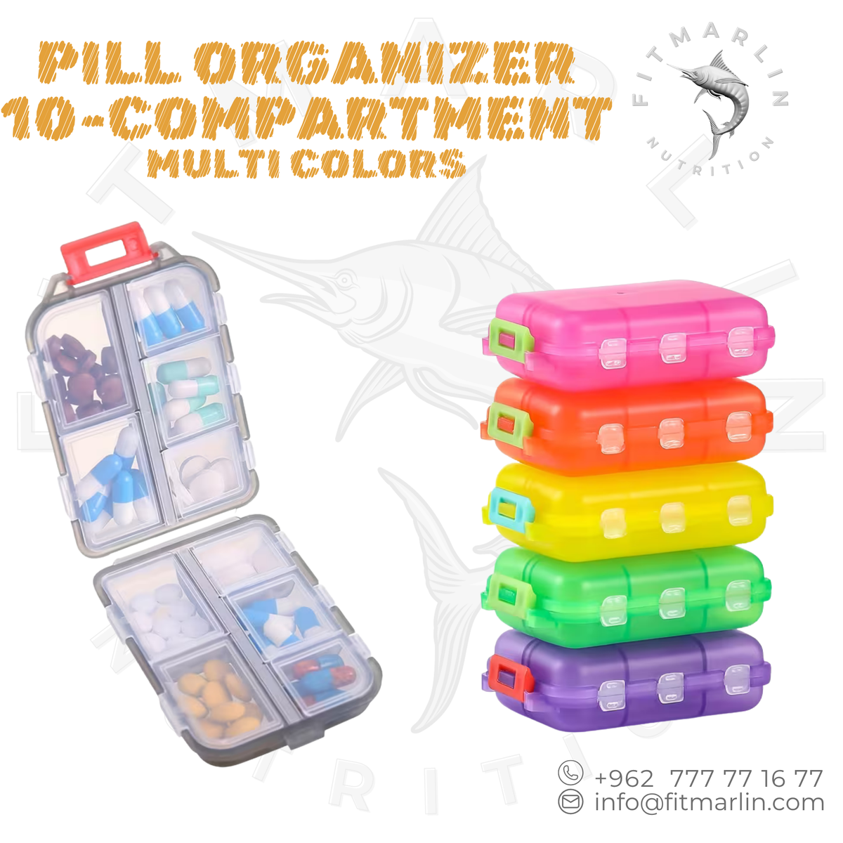 Pill Organizer – Travel Vitamin & Supplement Case