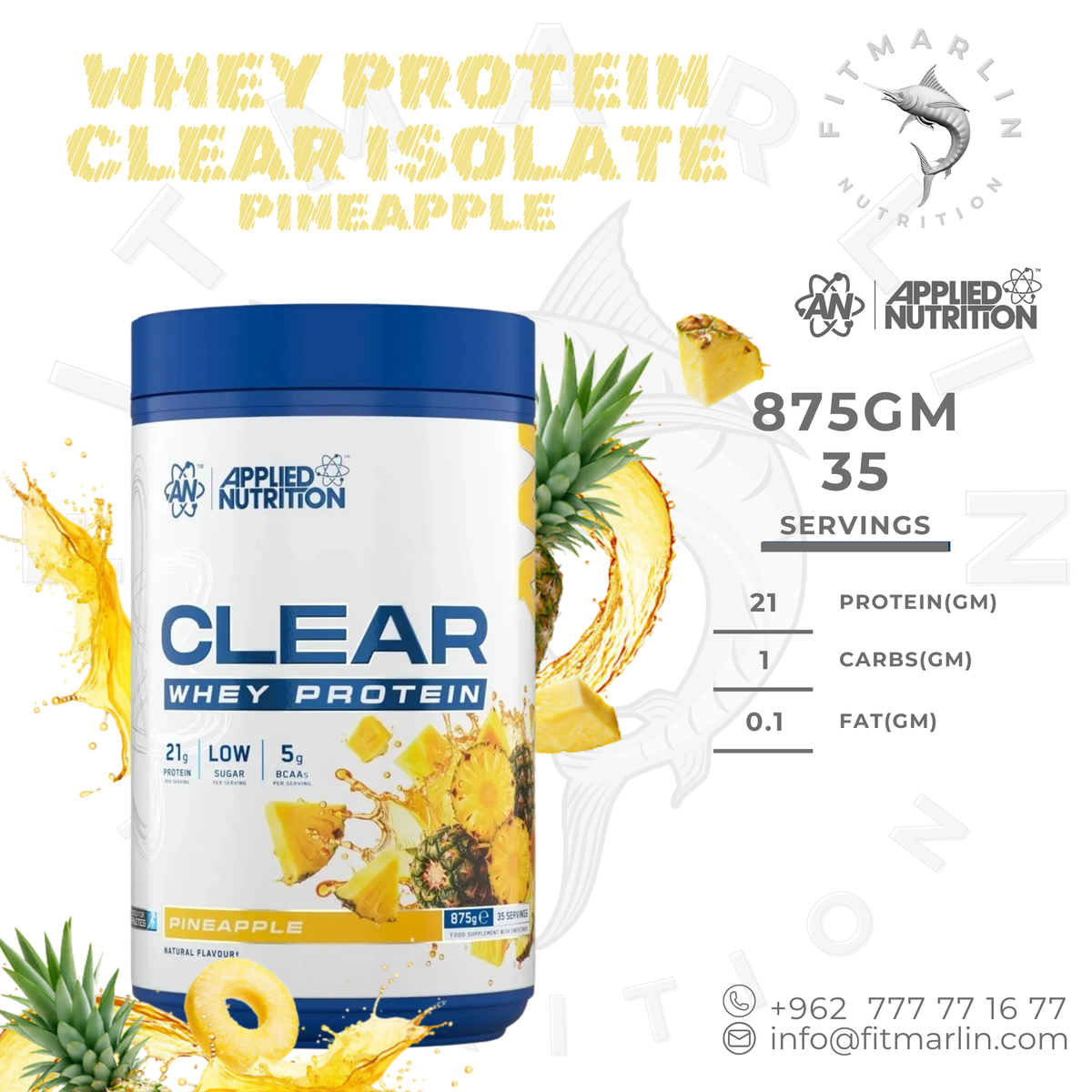 Applied Nutrition Clear Whey Protein Isolate 875g