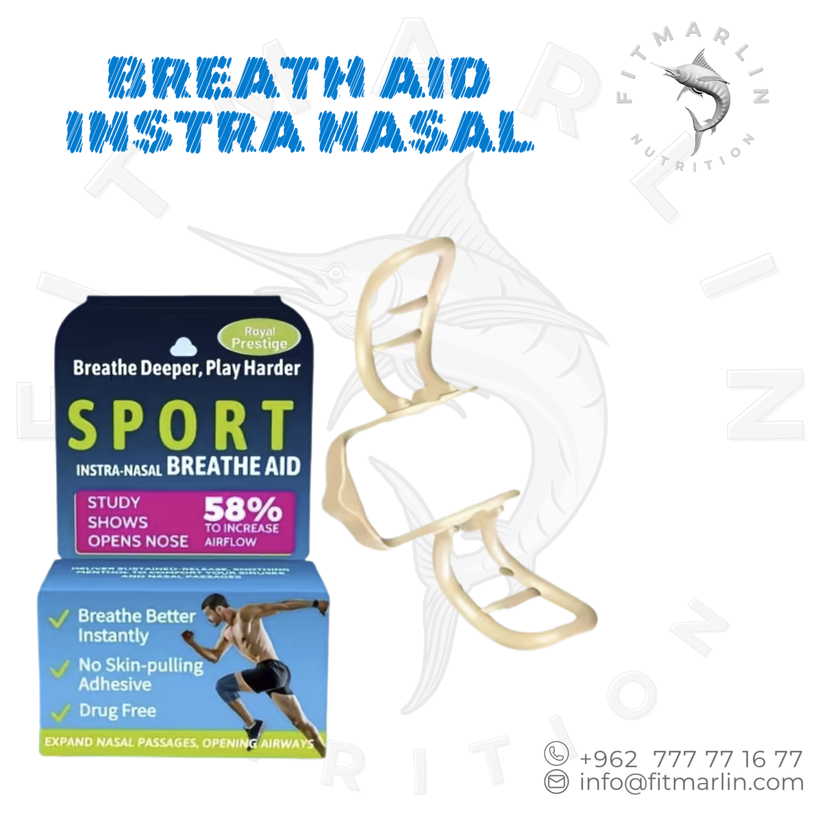 Sport Intra-Nasal Breathe Aid – Nasal Dilator