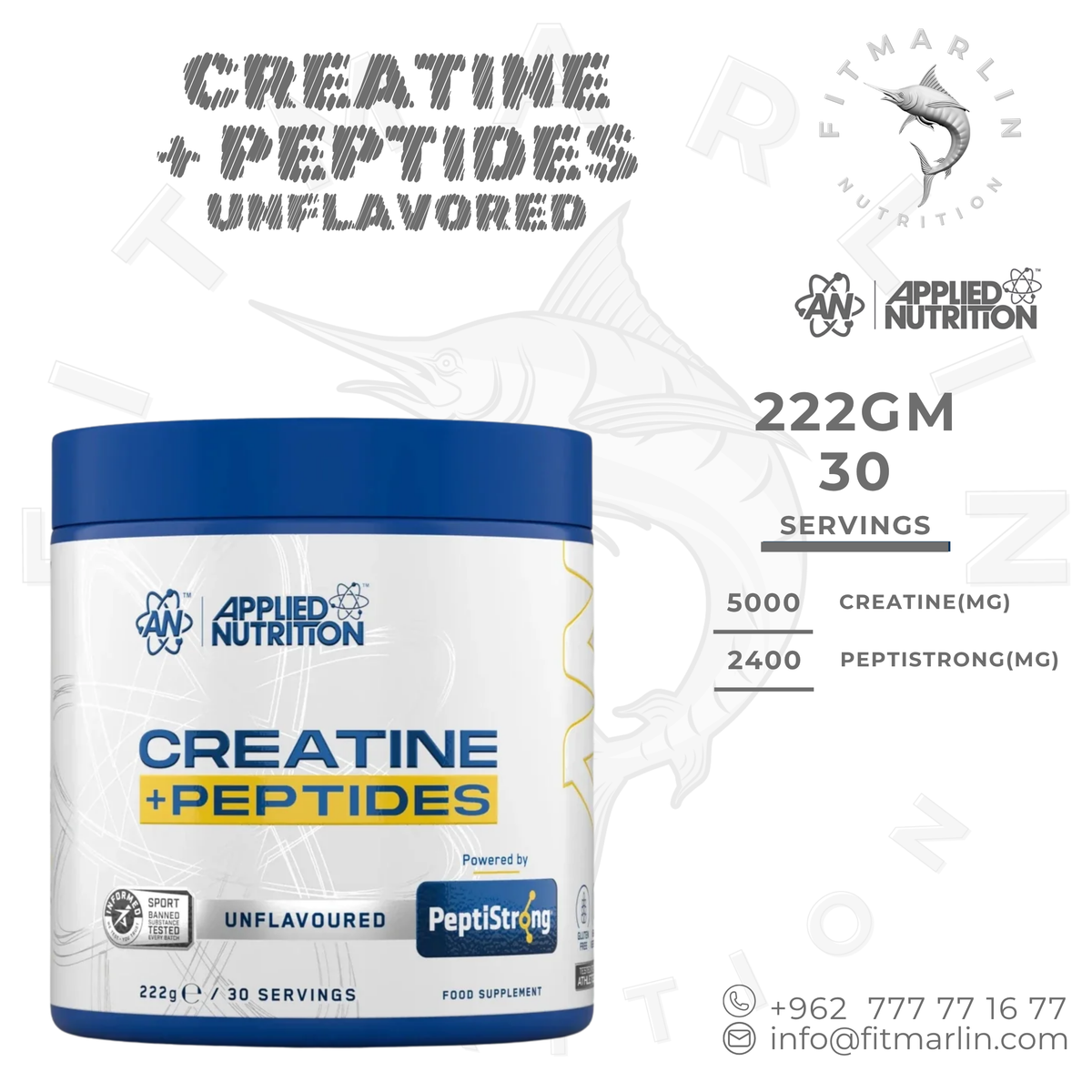 Applied Nutrition Creatine + Peptides 222g